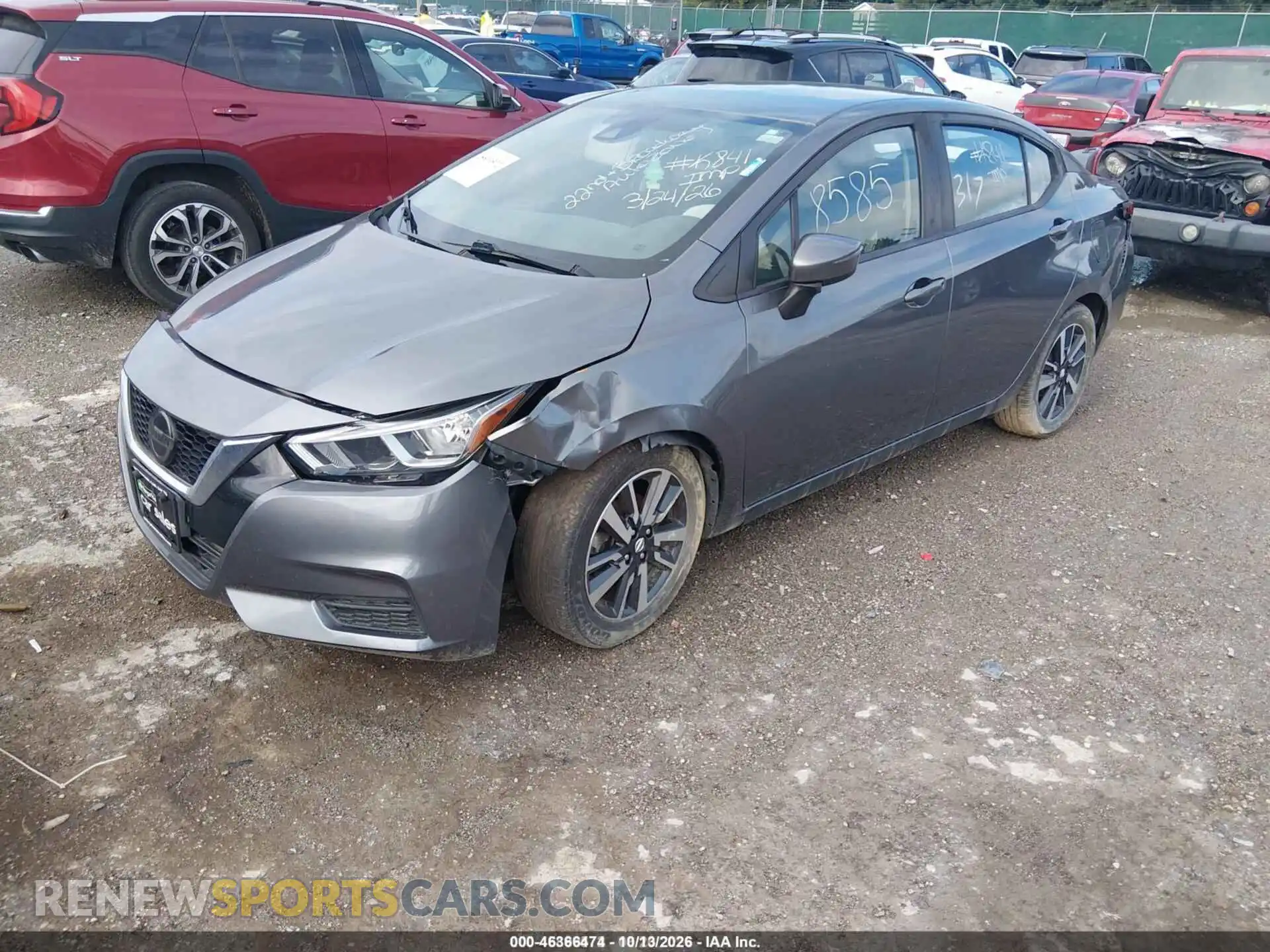 2 Photograph of a damaged car 3N1CN8EV3ML883654 NISSAN VERSA 2021