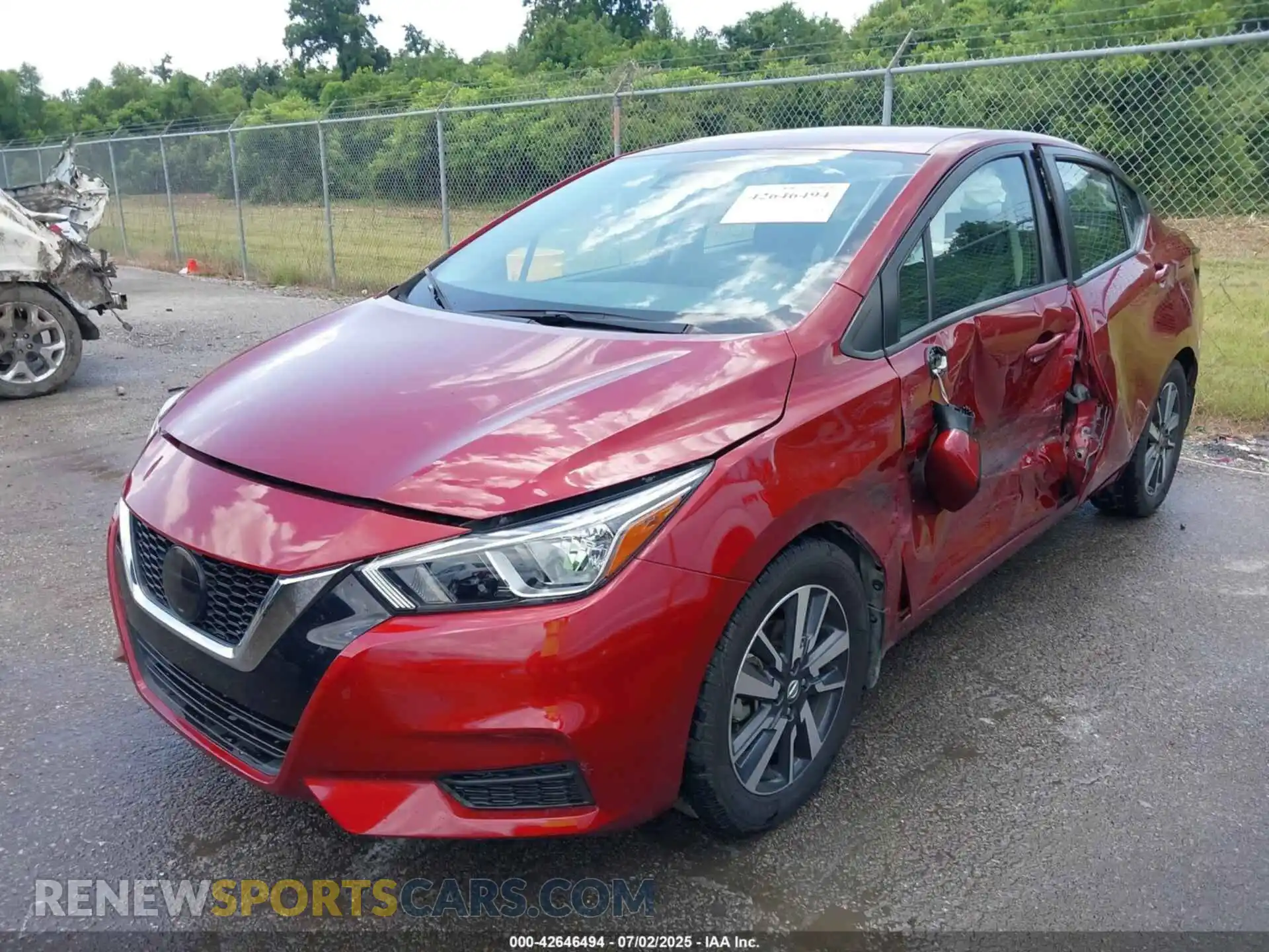 2 Photograph of a damaged car 3N1CN8EV3ML917141 NISSAN VERSA 2021