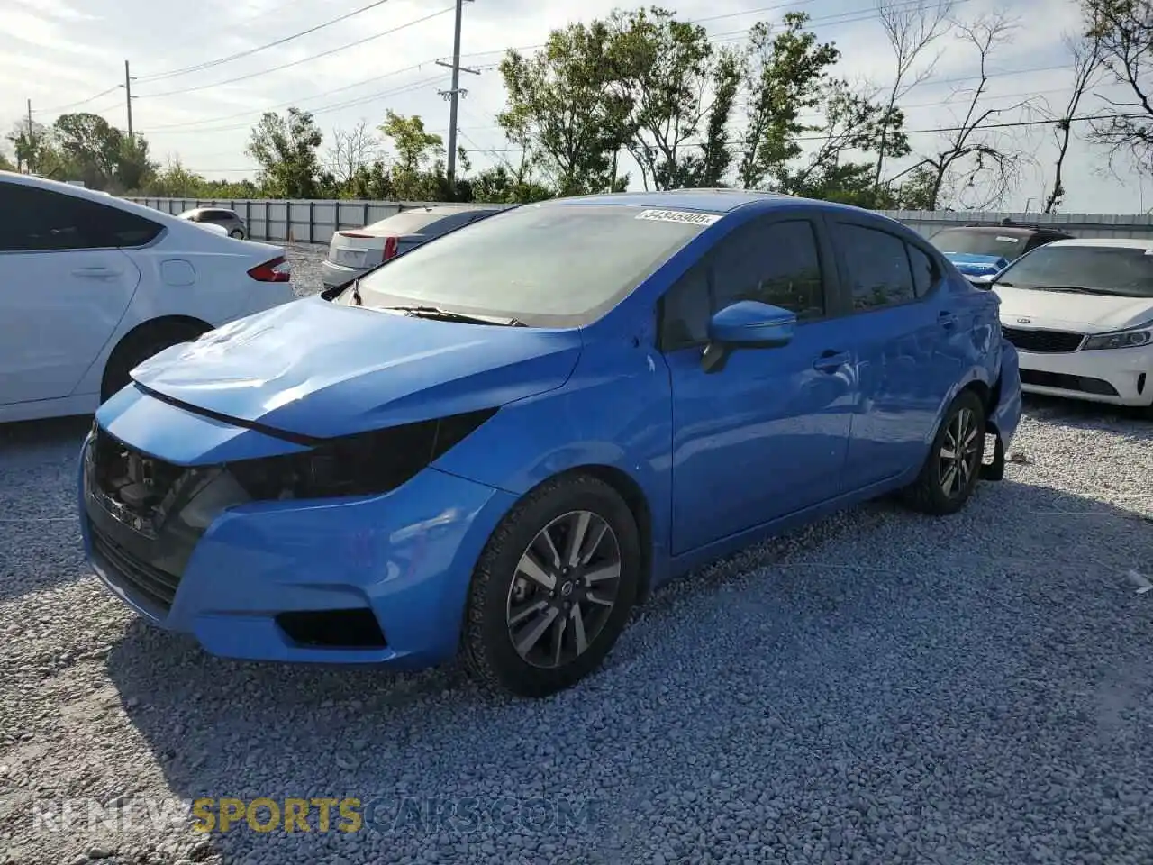 1 Photograph of a damaged car 3N1CN8EV3ML918824 NISSAN VERSA 2021