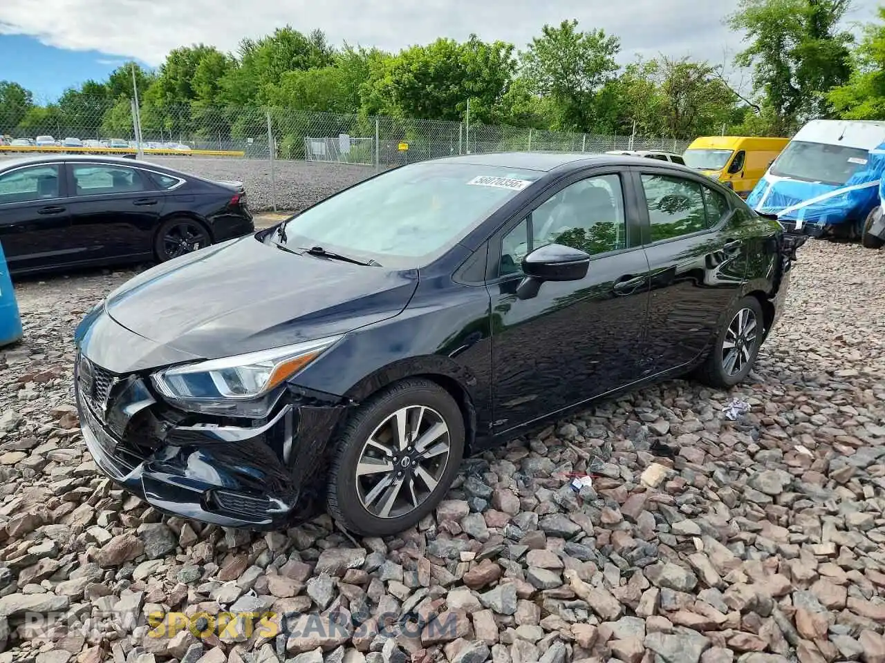 1 Photograph of a damaged car 3N1CN8EV4ML835872 NISSAN VERSA 2021