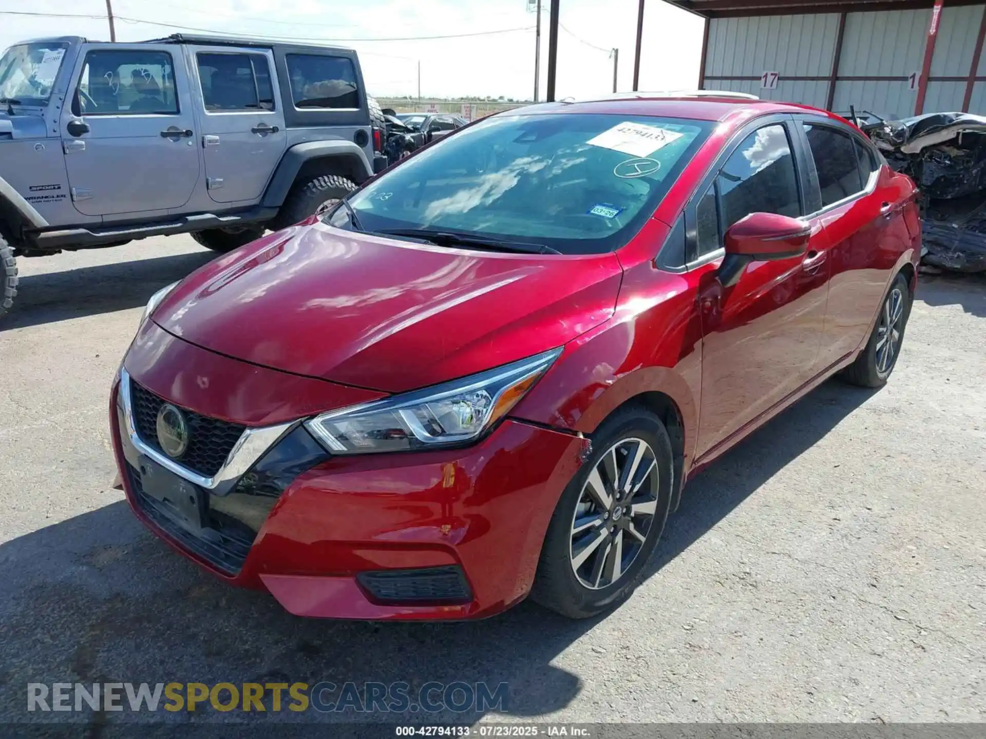 2 Photograph of a damaged car 3N1CN8EV4ML838044 NISSAN VERSA 2021