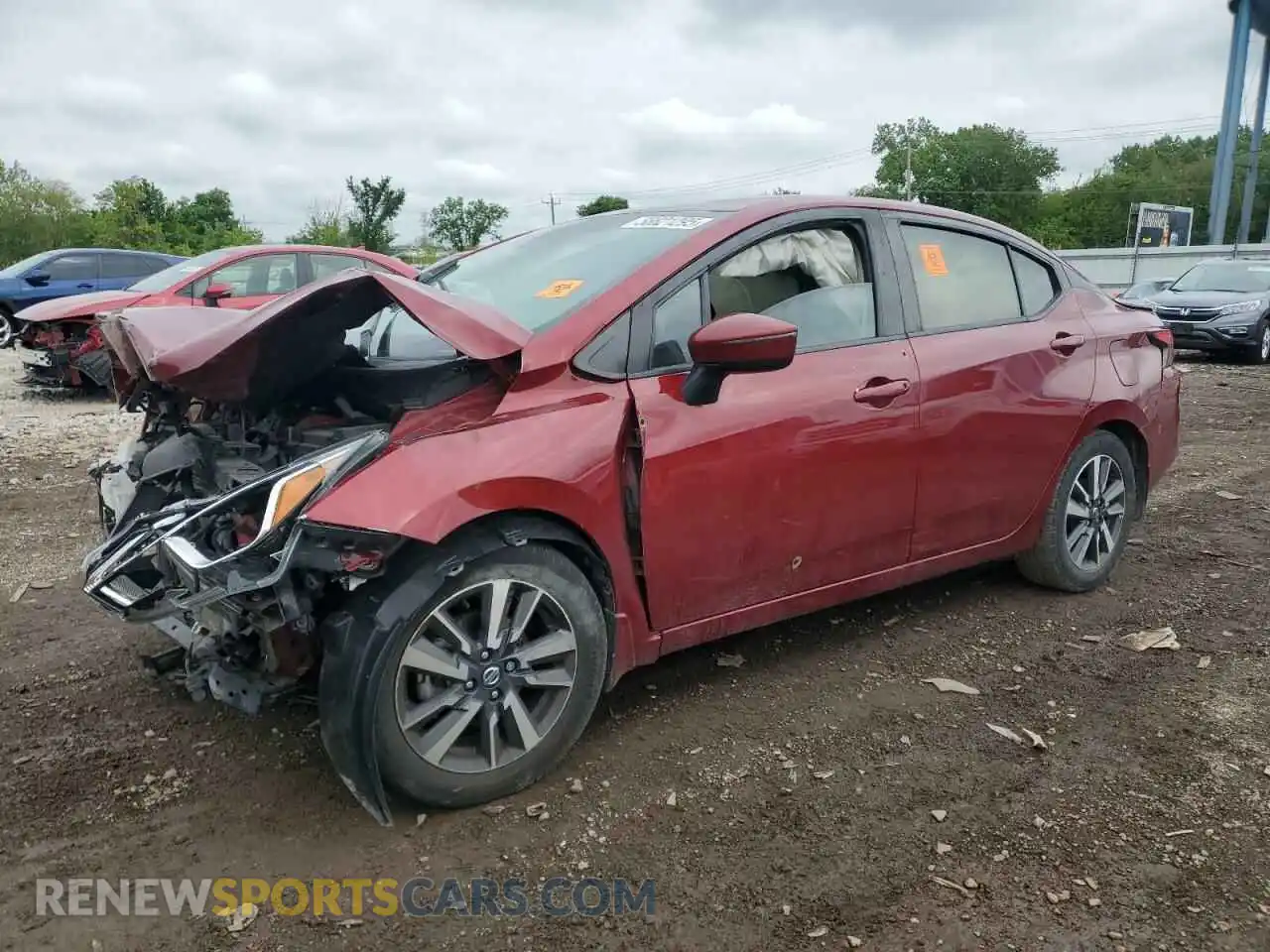 1 Photograph of a damaged car 3N1CN8EV4ML856575 NISSAN VERSA 2021