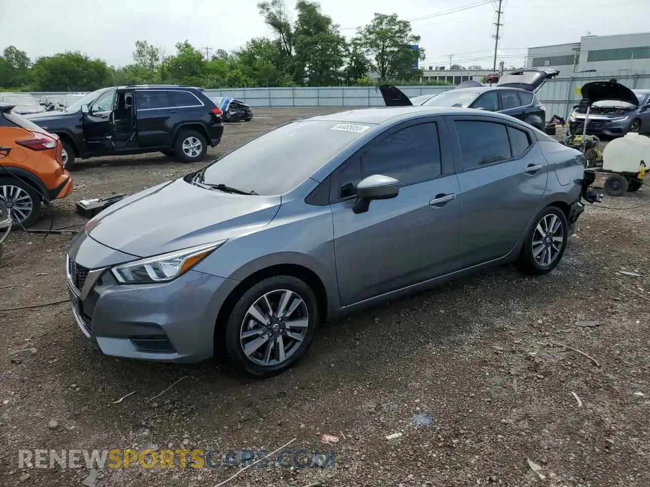 1 Photograph of a damaged car 3N1CN8EV4ML867656 NISSAN VERSA 2021