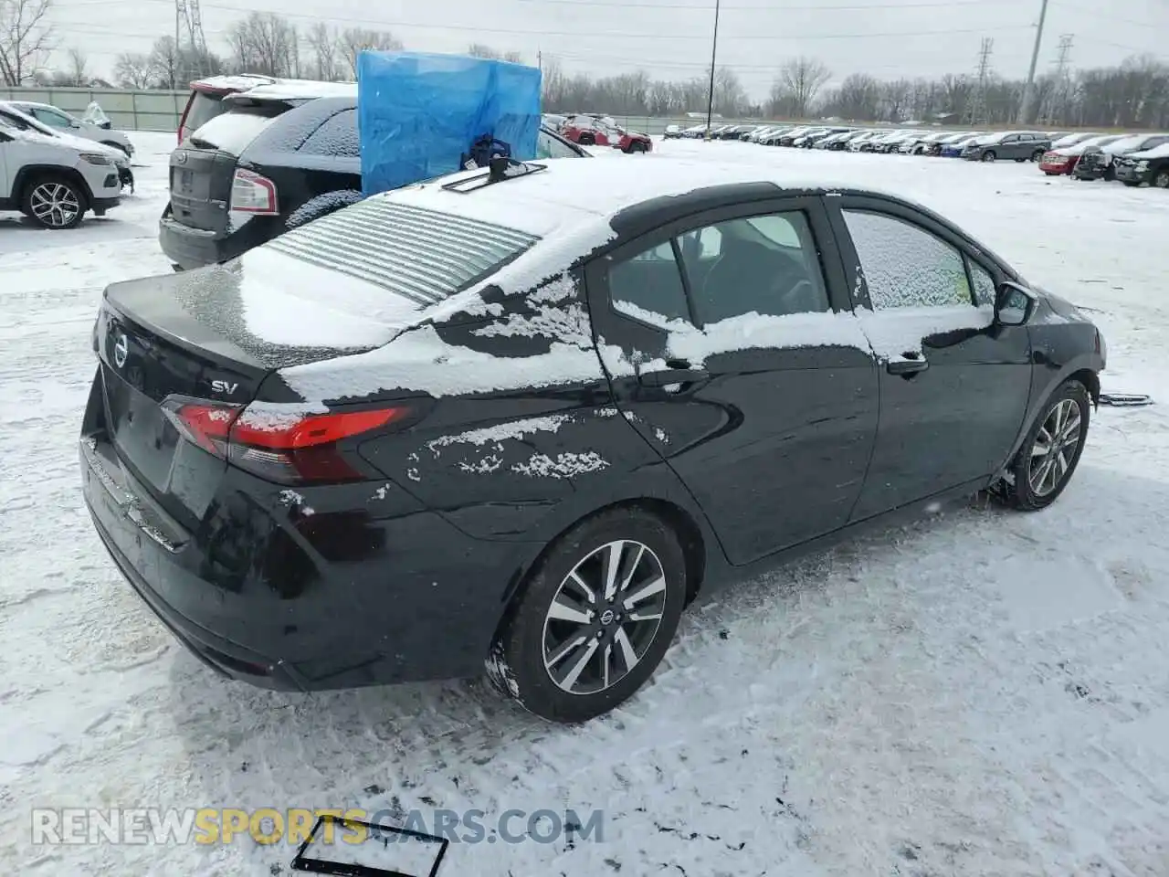 3 fotografías del automóvil dañado 3N1CN8EV4ML876888 NISSAN VERSA 2021