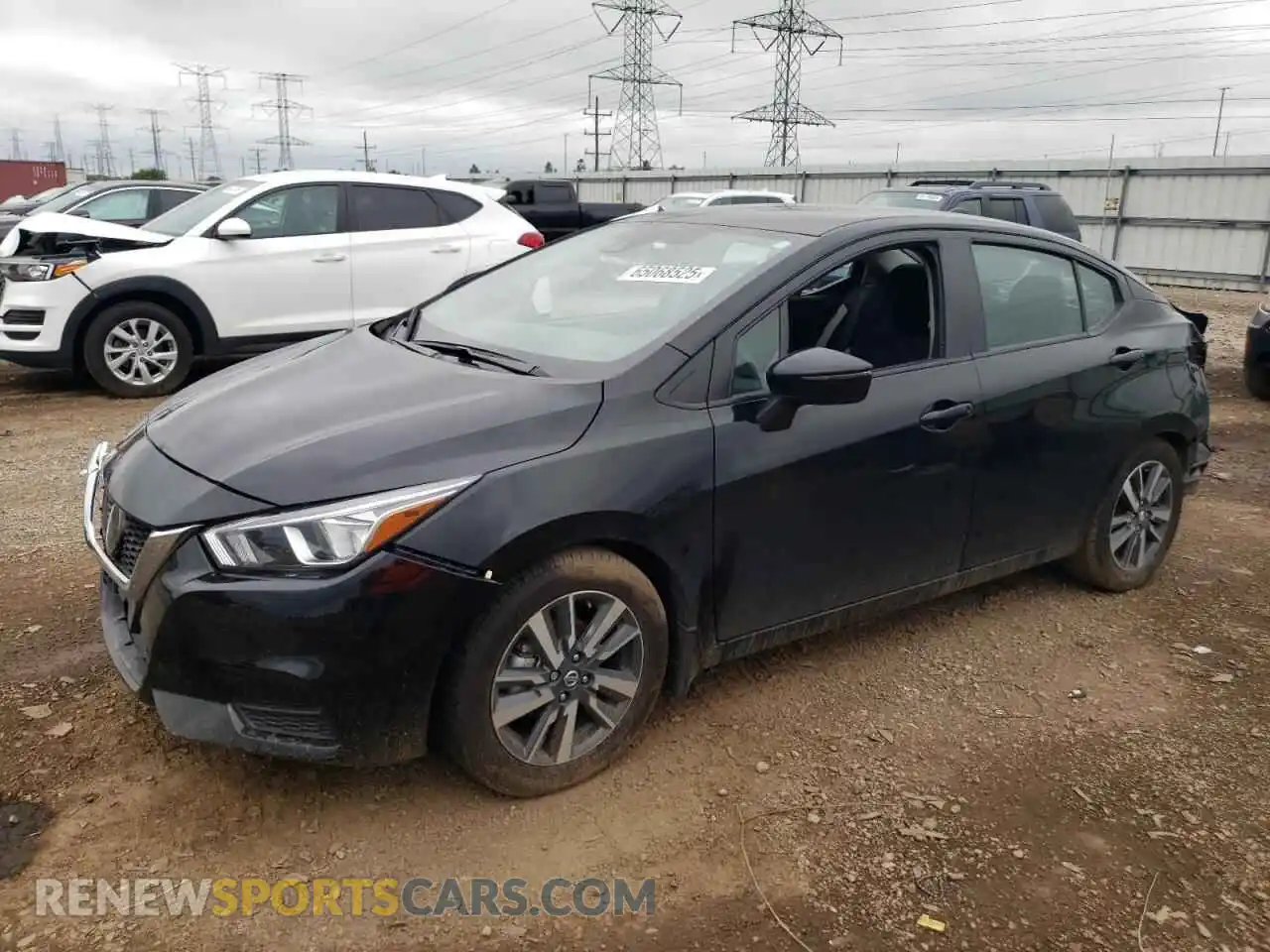1 Photograph of a damaged car 3N1CN8EV4ML924549 NISSAN VERSA 2021