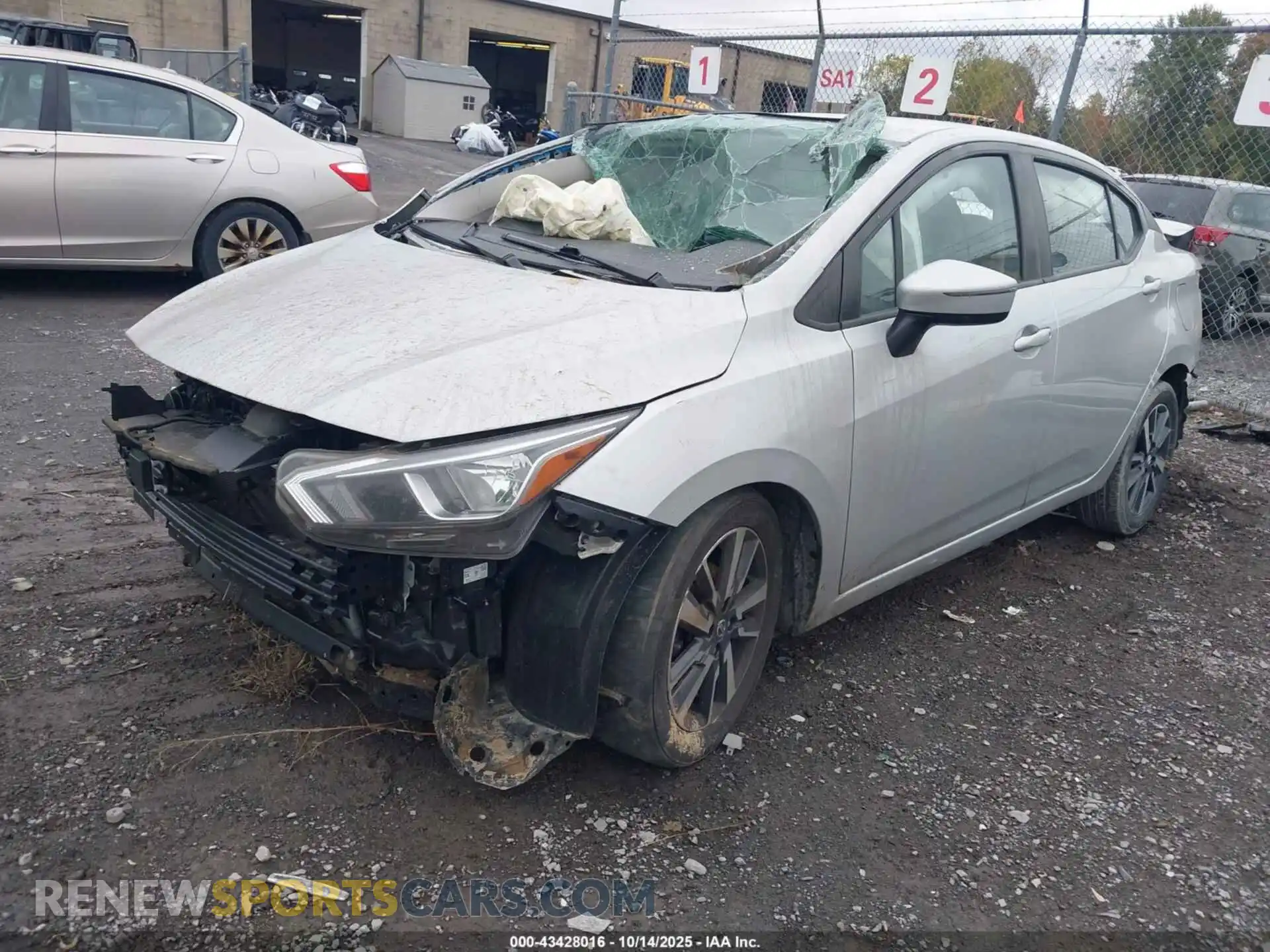 2 Photograph of a damaged car 3N1CN8EV5ML812097 NISSAN VERSA 2021