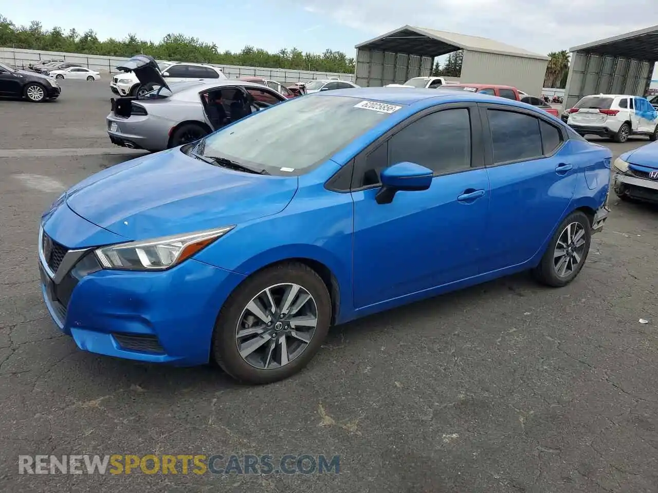 1 Photograph of a damaged car 3N1CN8EV5ML826095 NISSAN VERSA 2021