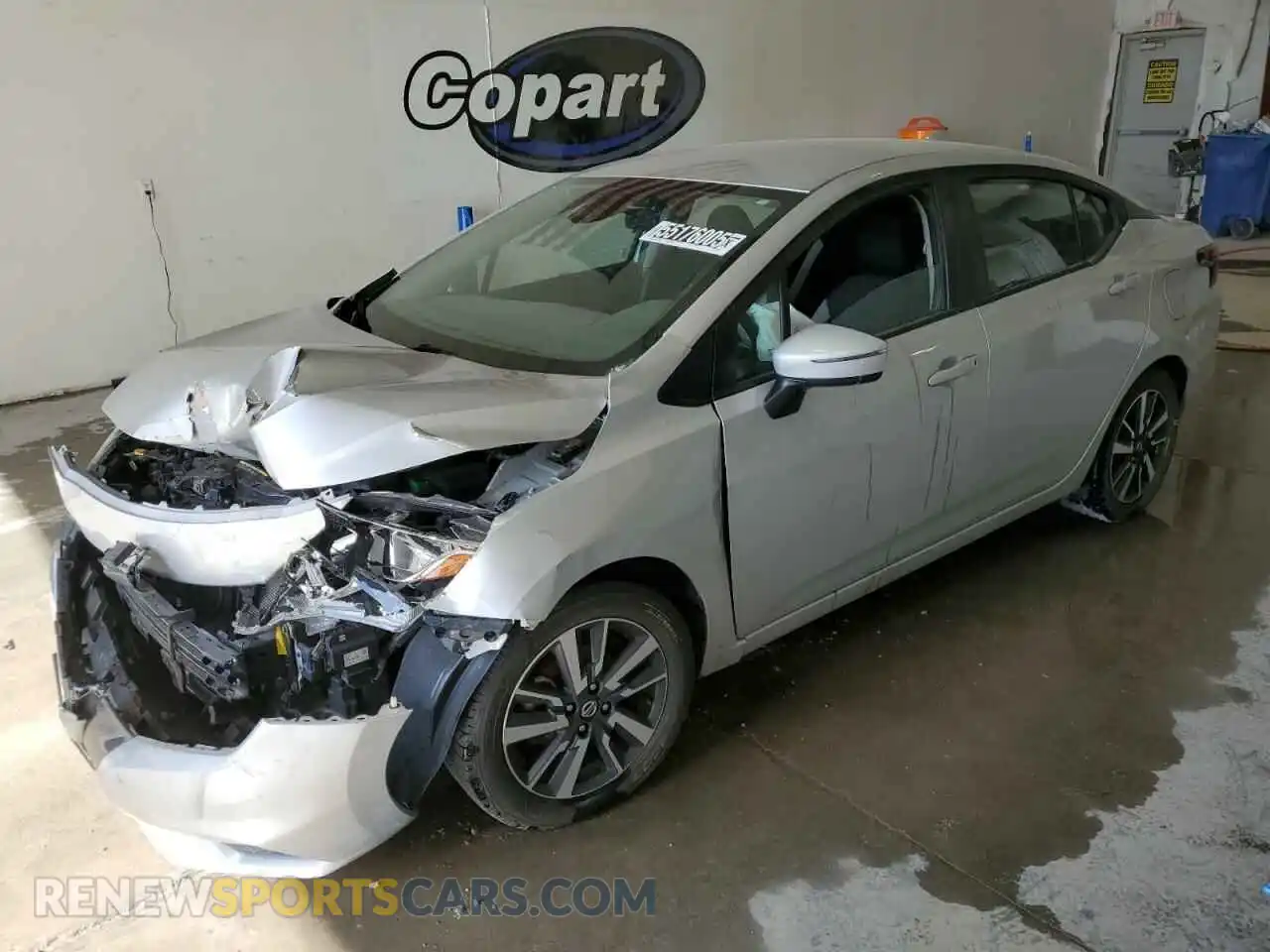 1 Photograph of a damaged car 3N1CN8EV5ML828591 NISSAN VERSA 2021