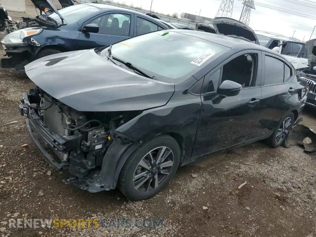 1 Photograph of a damaged car 3N1CN8EV5ML832186 NISSAN VERSA 2021