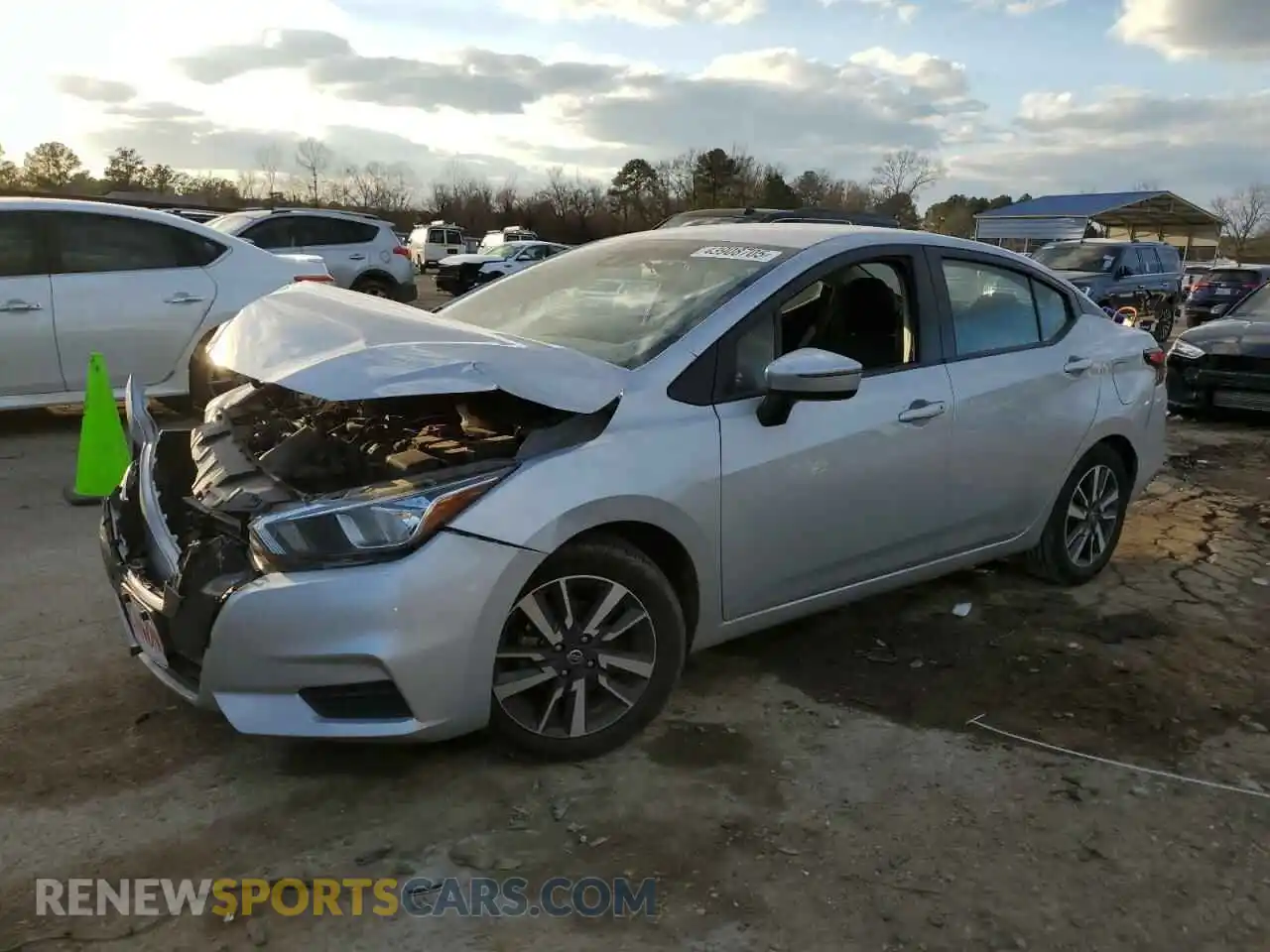 1 fotografías del automóvil dañado 3N1CN8EV5ML843107 NISSAN VERSA 2021