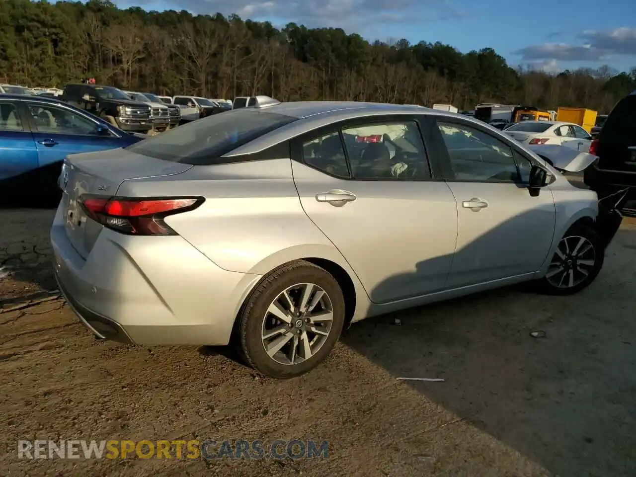 3 fotografías del automóvil dañado 3N1CN8EV5ML843107 NISSAN VERSA 2021