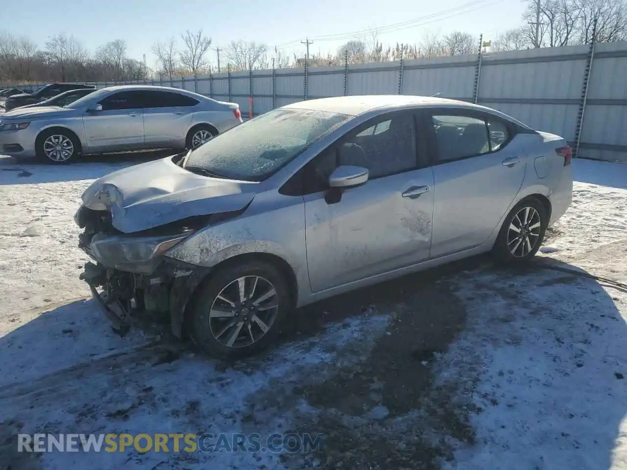 1 Photograph of a damaged car 3N1CN8EV5ML848033 NISSAN VERSA 2021