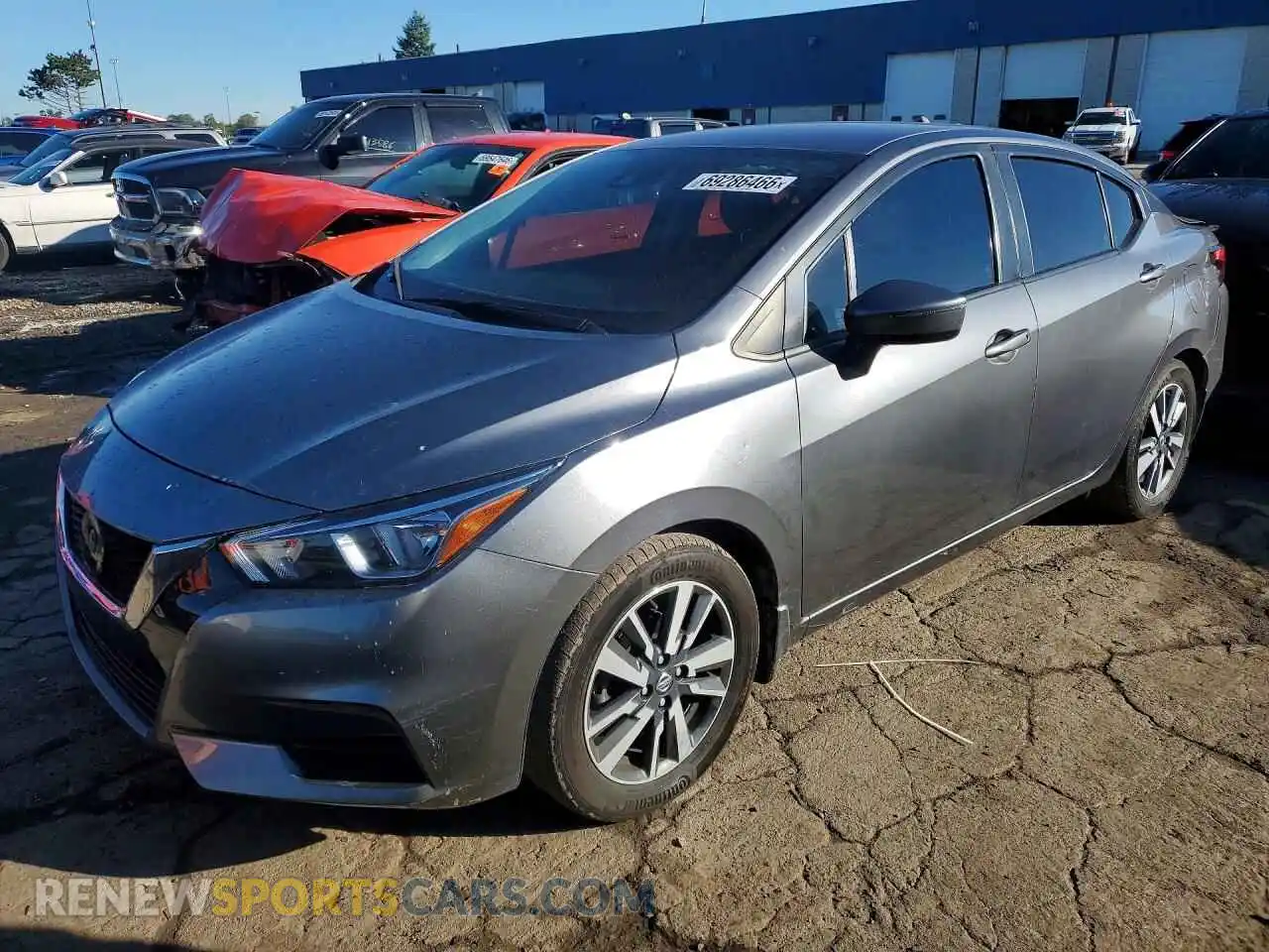 1 Photograph of a damaged car 3N1CN8EV5ML857802 NISSAN VERSA 2021
