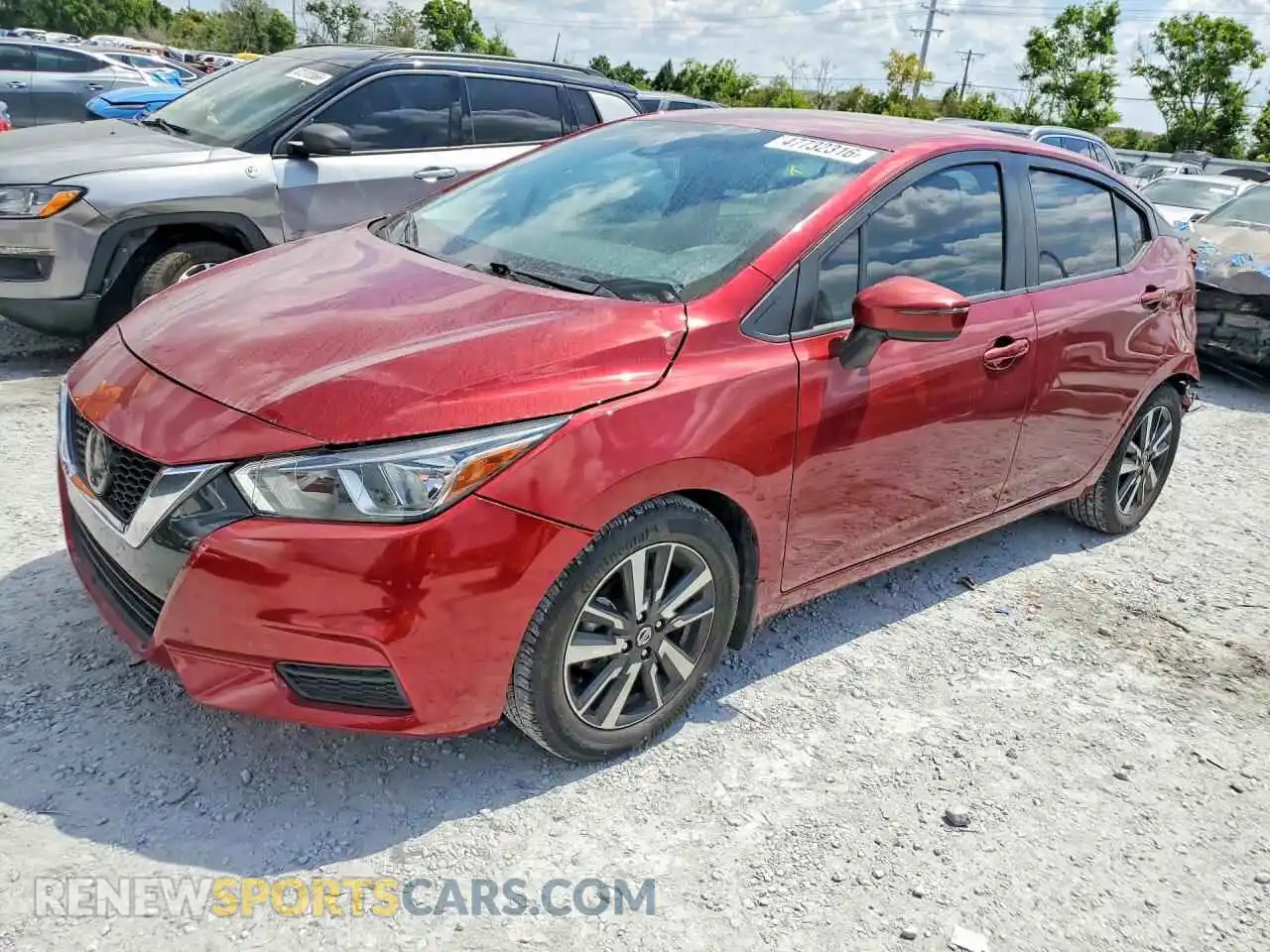 1 Photograph of a damaged car 3N1CN8EV5ML858657 NISSAN VERSA 2021