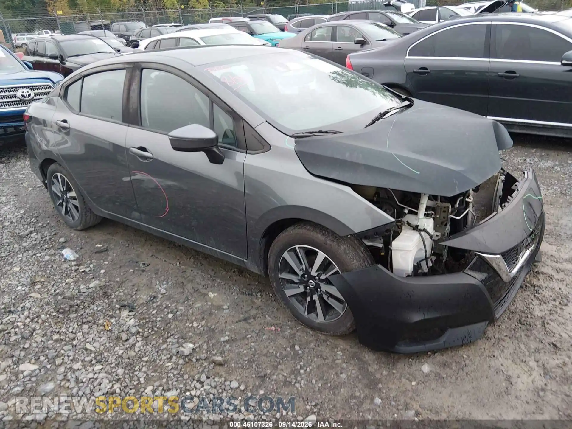 1 Photograph of a damaged car 3N1CN8EV5ML860621 NISSAN VERSA 2021