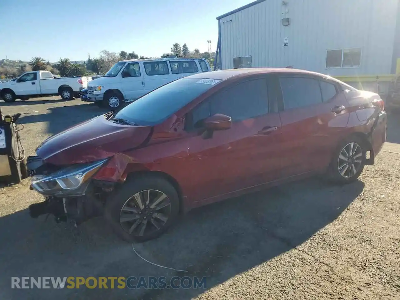 1 Photograph of a damaged car 3N1CN8EV5ML892968 NISSAN VERSA 2021