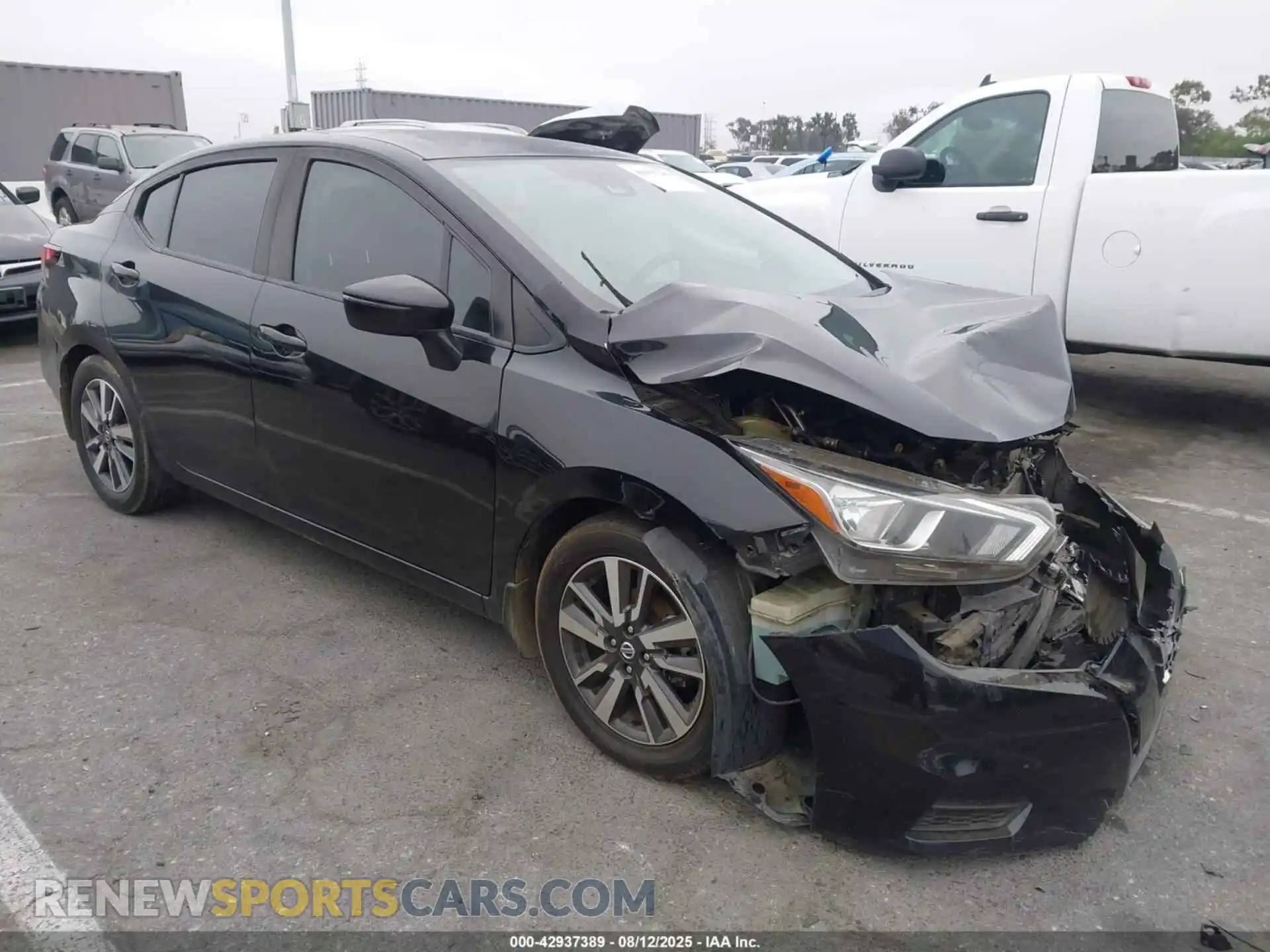 1 Photograph of a damaged car 3N1CN8EV6ML825084 NISSAN VERSA 2021