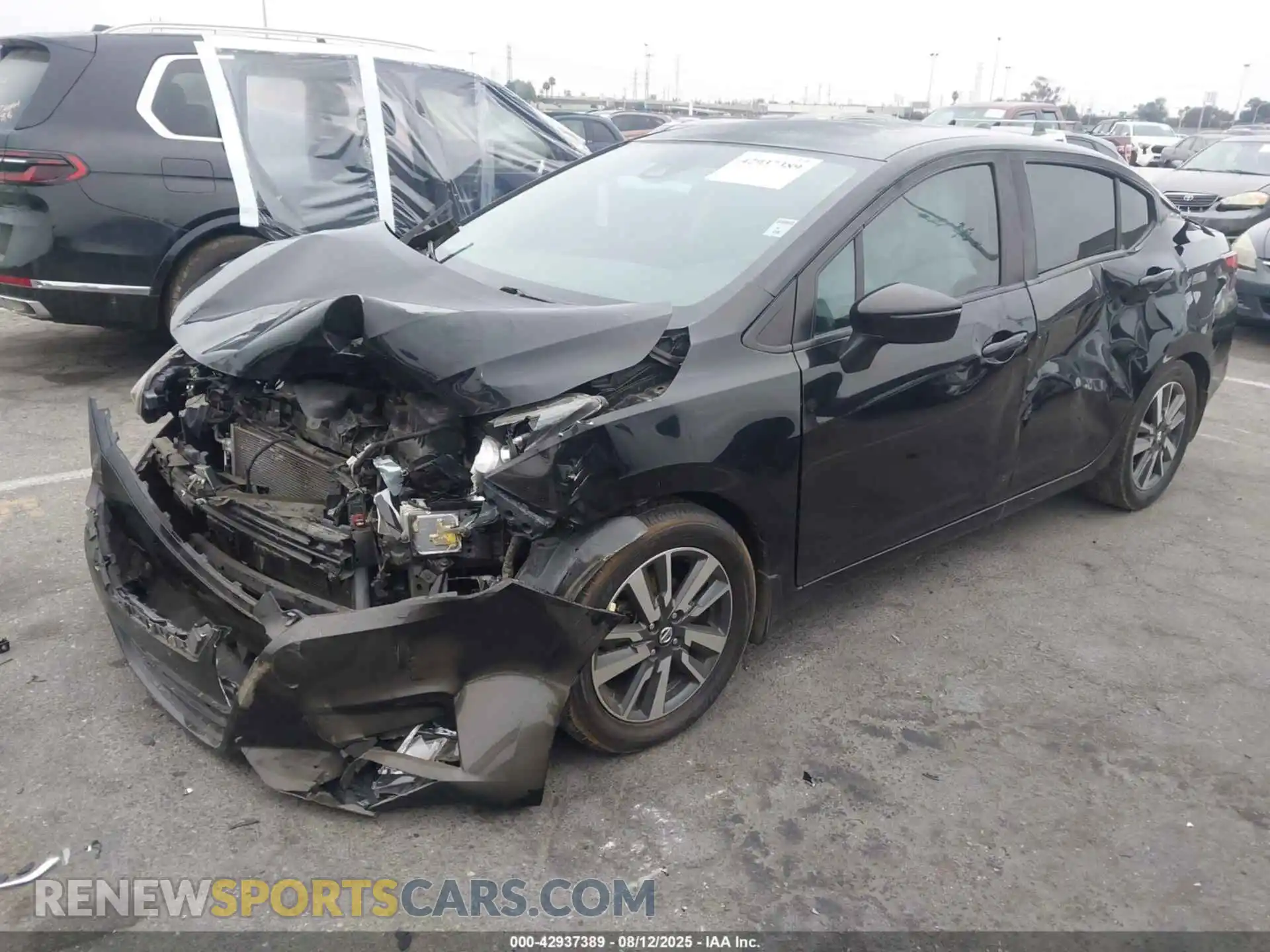 2 Photograph of a damaged car 3N1CN8EV6ML825084 NISSAN VERSA 2021