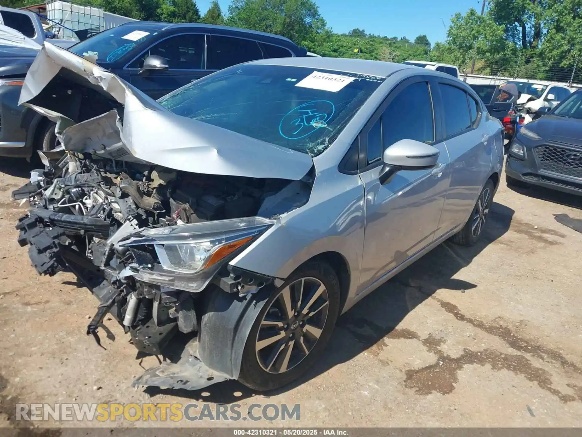 2 Photograph of a damaged car 3N1CN8EV6ML839891 NISSAN VERSA 2021