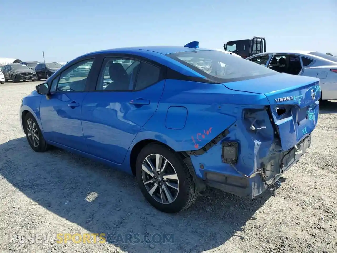 2 Photograph of a damaged car 3N1CN8EV6ML884443 NISSAN VERSA 2021