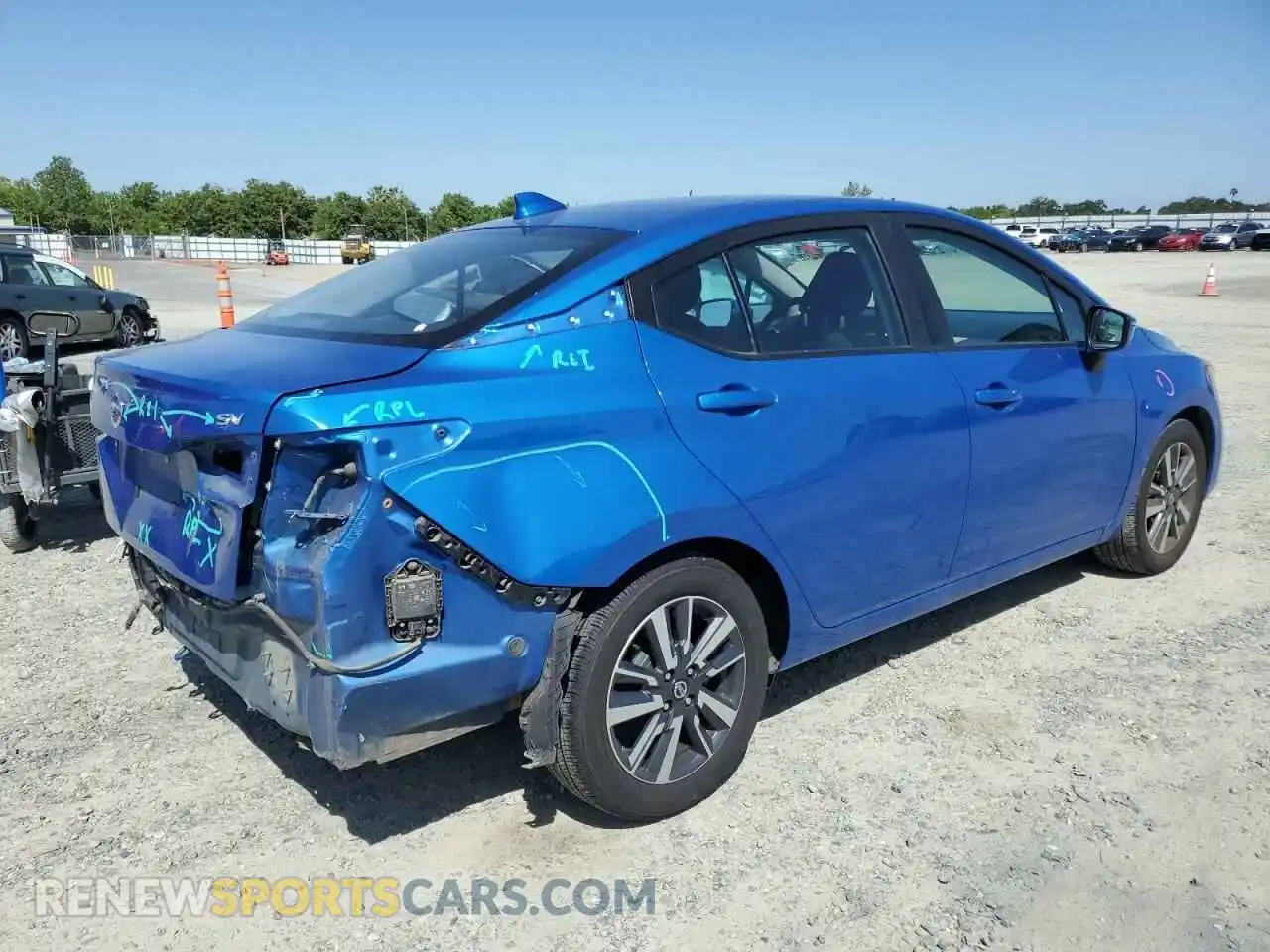 3 Photograph of a damaged car 3N1CN8EV6ML884443 NISSAN VERSA 2021