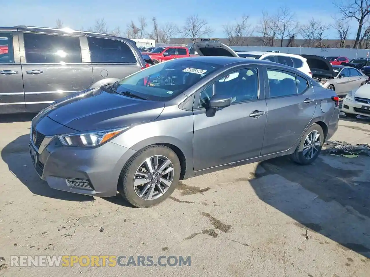 1 Photograph of a damaged car 3N1CN8EV6ML886032 NISSAN VERSA 2021