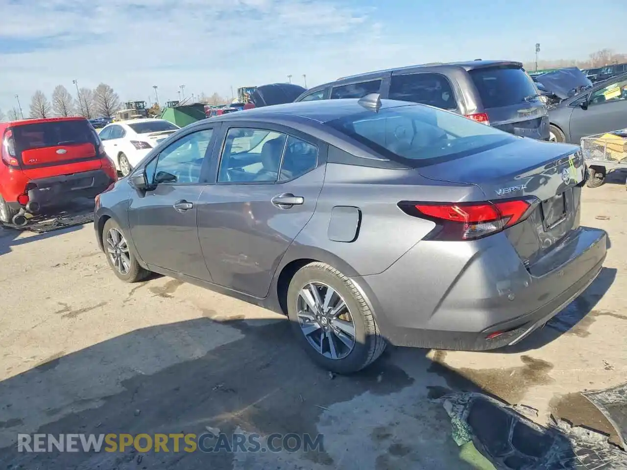 2 Photograph of a damaged car 3N1CN8EV6ML886032 NISSAN VERSA 2021
