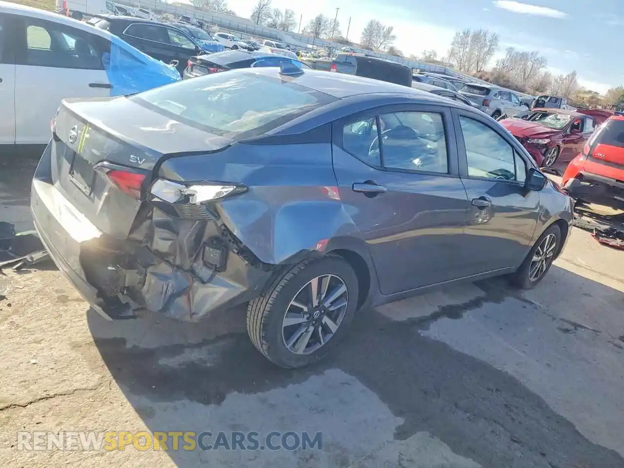 3 Photograph of a damaged car 3N1CN8EV6ML886032 NISSAN VERSA 2021