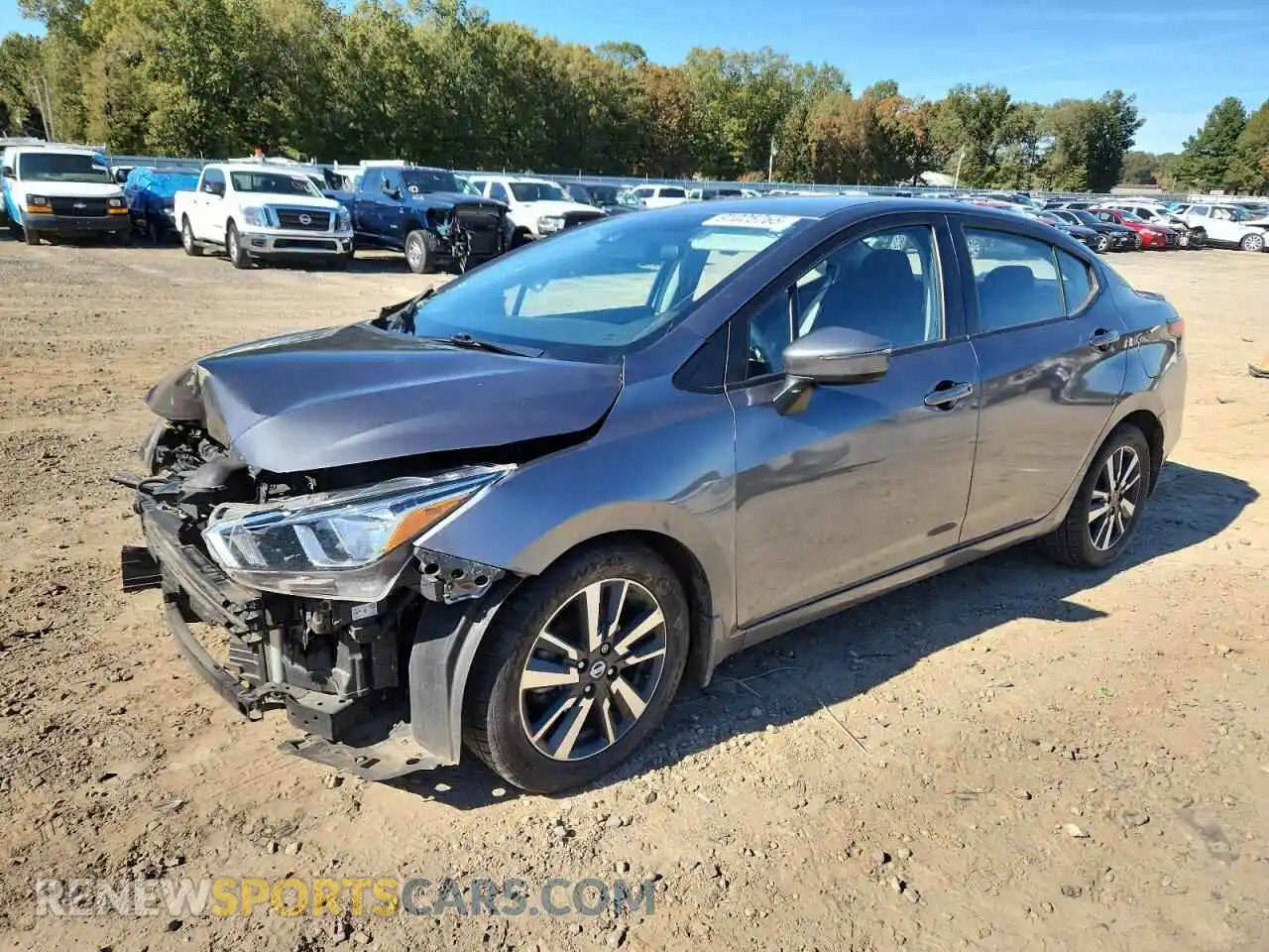 1 Photograph of a damaged car 3N1CN8EV6ML895703 NISSAN VERSA 2021