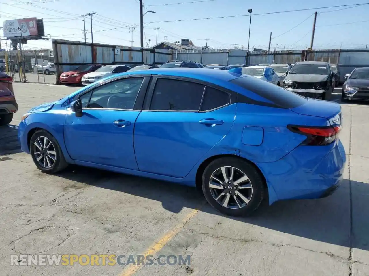2 fotografías del automóvil dañado 3N1CN8EV6ML896558 NISSAN VERSA 2021