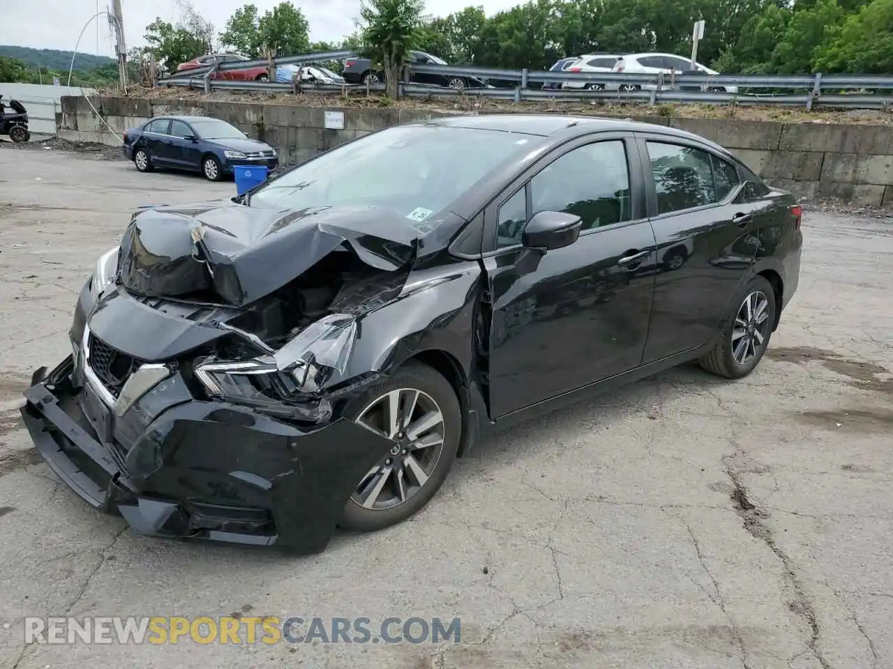 1 Photograph of a damaged car 3N1CN8EV7ML806320 NISSAN VERSA 2021