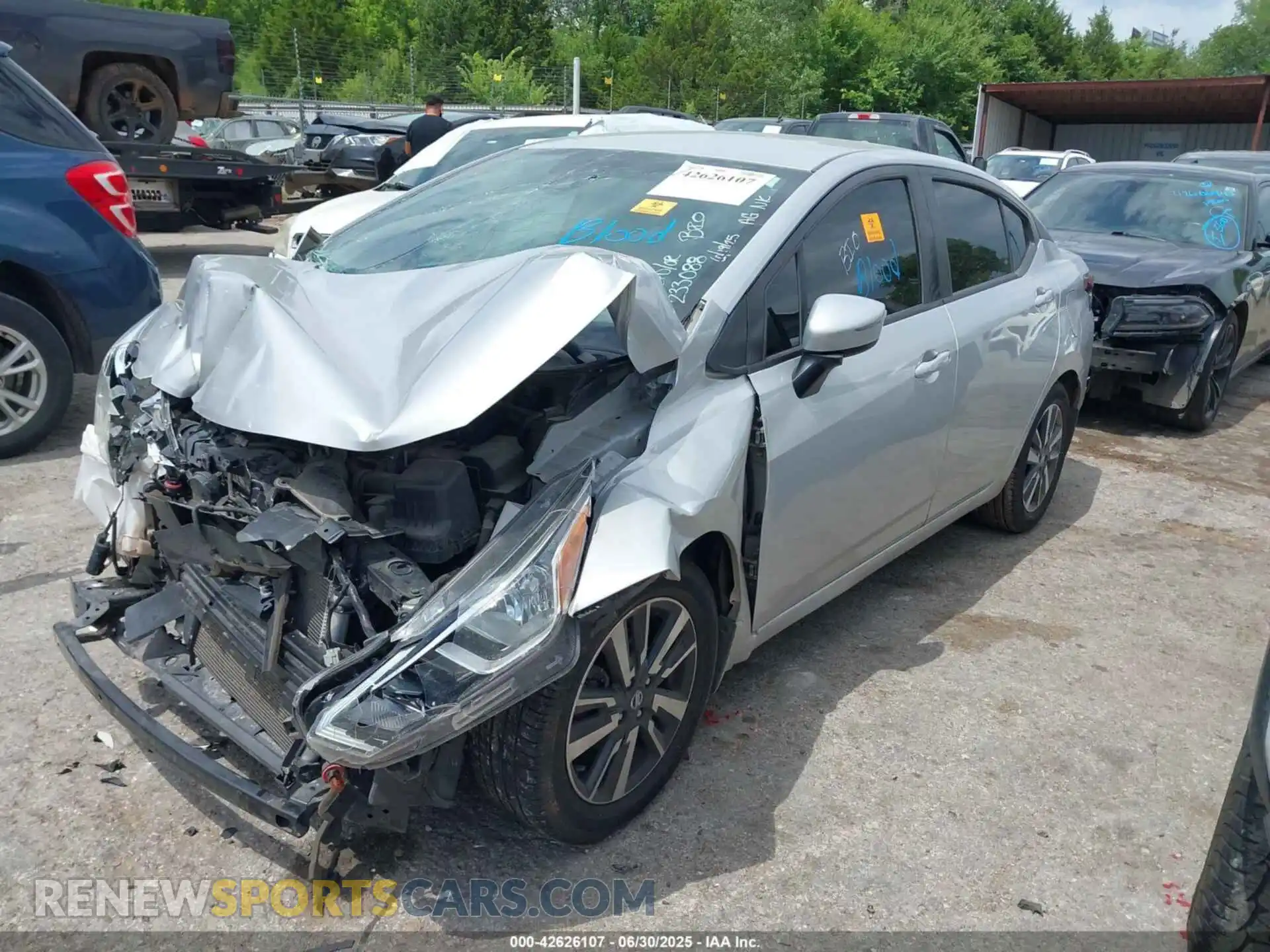 2 Photograph of a damaged car 3N1CN8EV7ML838426 NISSAN VERSA 2021