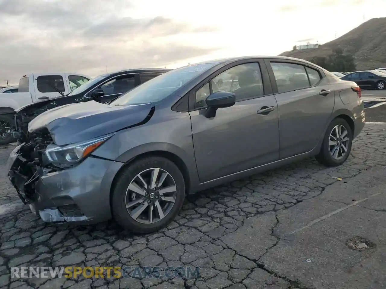 1 Photograph of a damaged car 3N1CN8EV7ML846199 NISSAN VERSA 2021