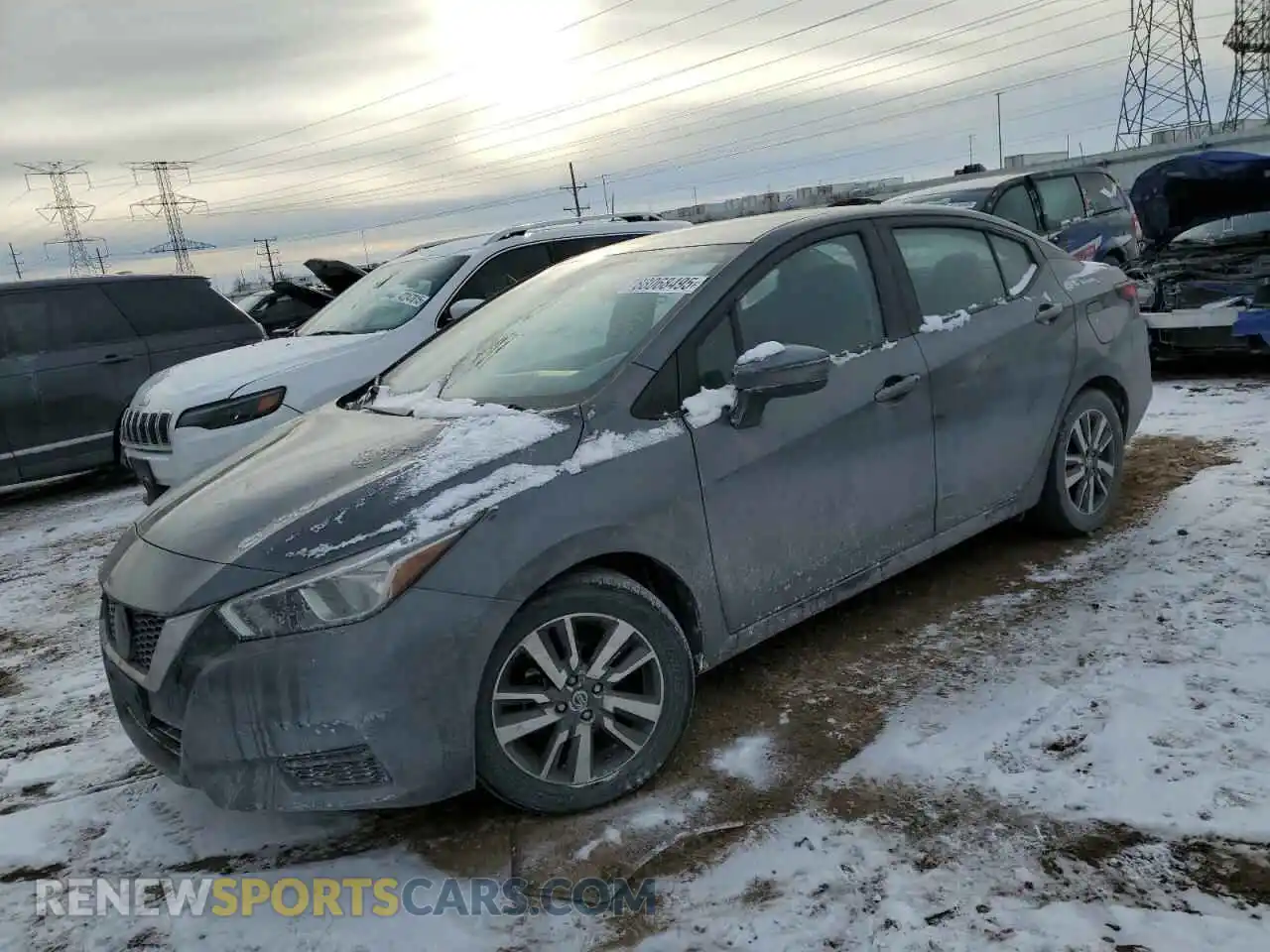 1 Photograph of a damaged car 3N1CN8EV7ML870194 NISSAN VERSA 2021
