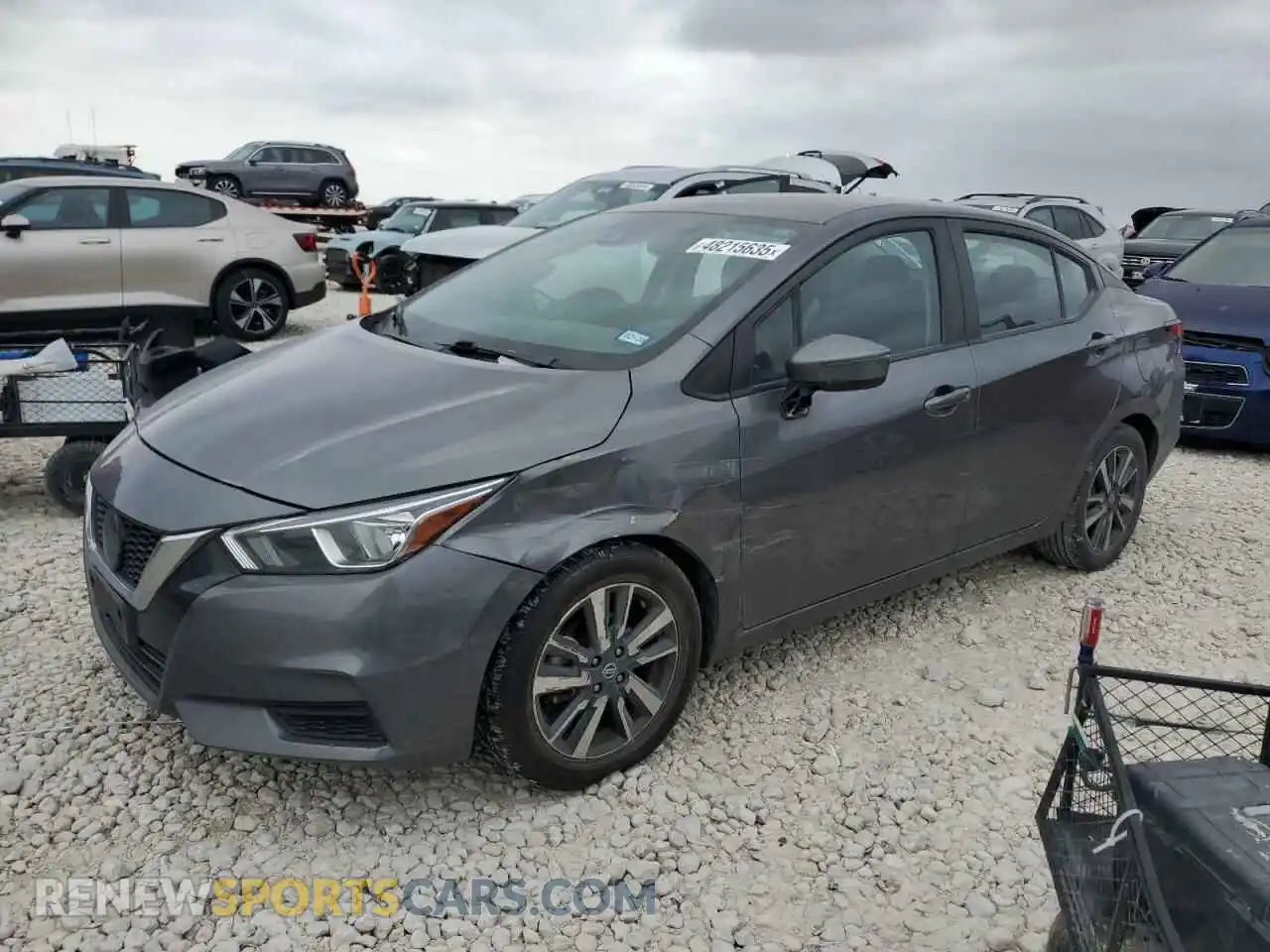 1 Photograph of a damaged car 3N1CN8EV7ML872981 NISSAN VERSA 2021