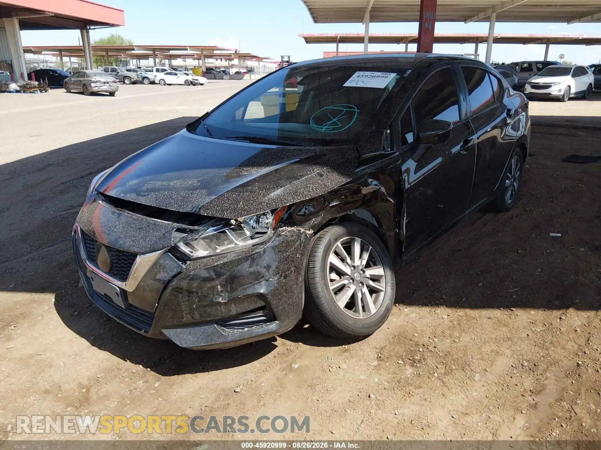 2 Photograph of a damaged car 3N1CN8EV7ML885701 NISSAN VERSA 2021
