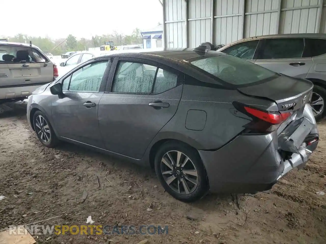 2 fotografías del automóvil dañado 3N1CN8EV8ML820016 NISSAN VERSA 2021