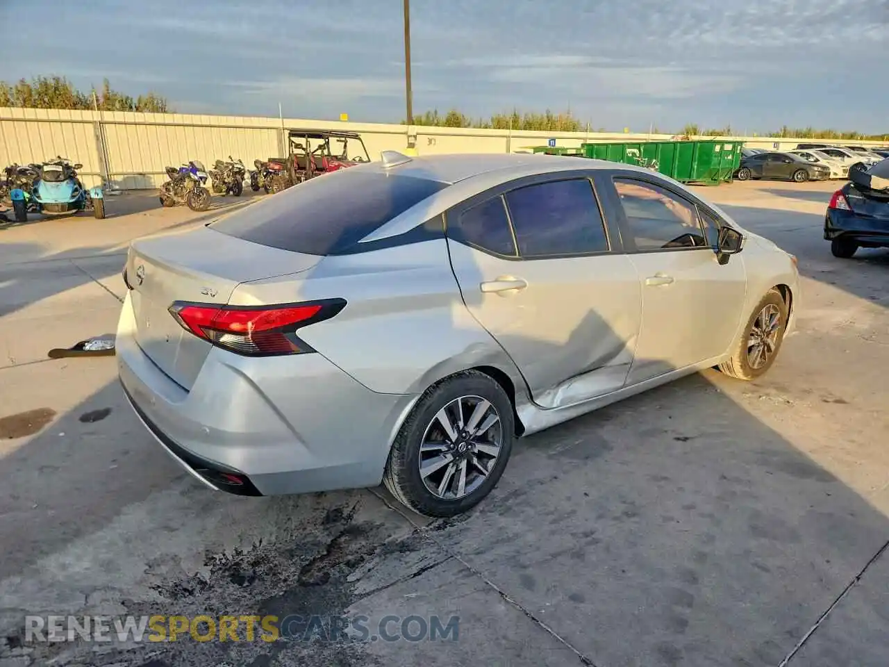 3 fotografías del automóvil dañado 3N1CN8EV8ML832103 NISSAN VERSA 2021