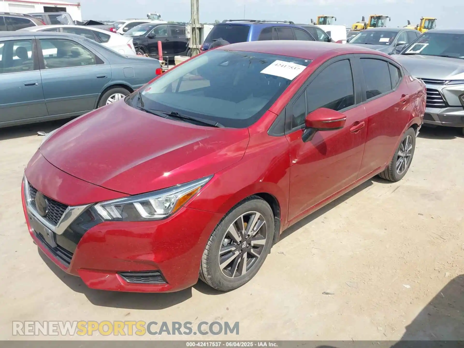 2 Photograph of a damaged car 3N1CN8EV8ML836362 NISSAN VERSA 2021
