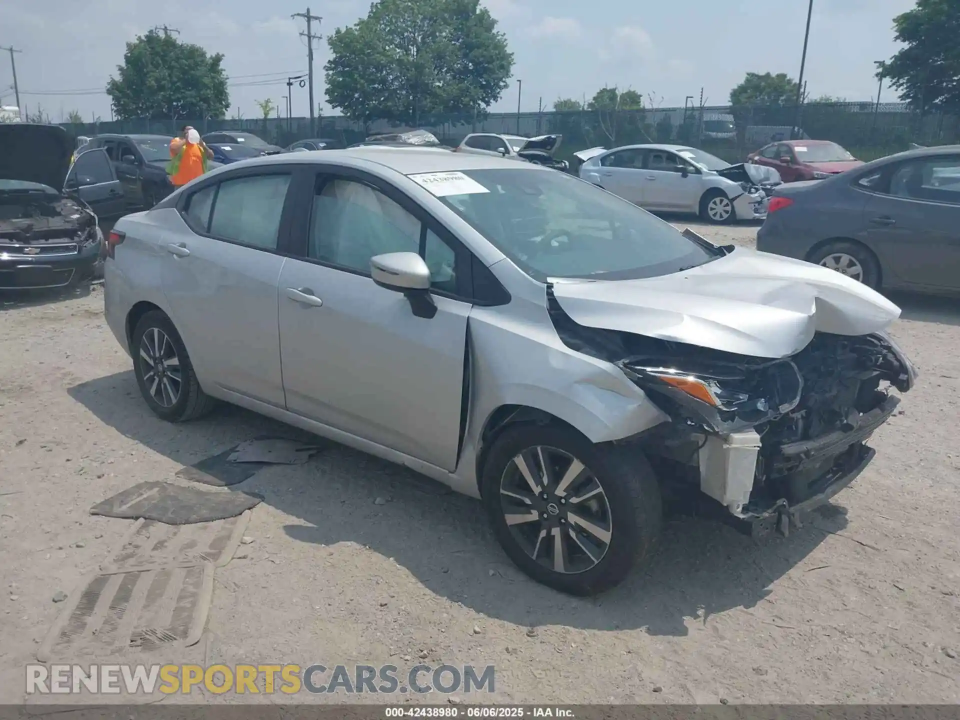 1 Photograph of a damaged car 3N1CN8EV8ML839987 NISSAN VERSA 2021