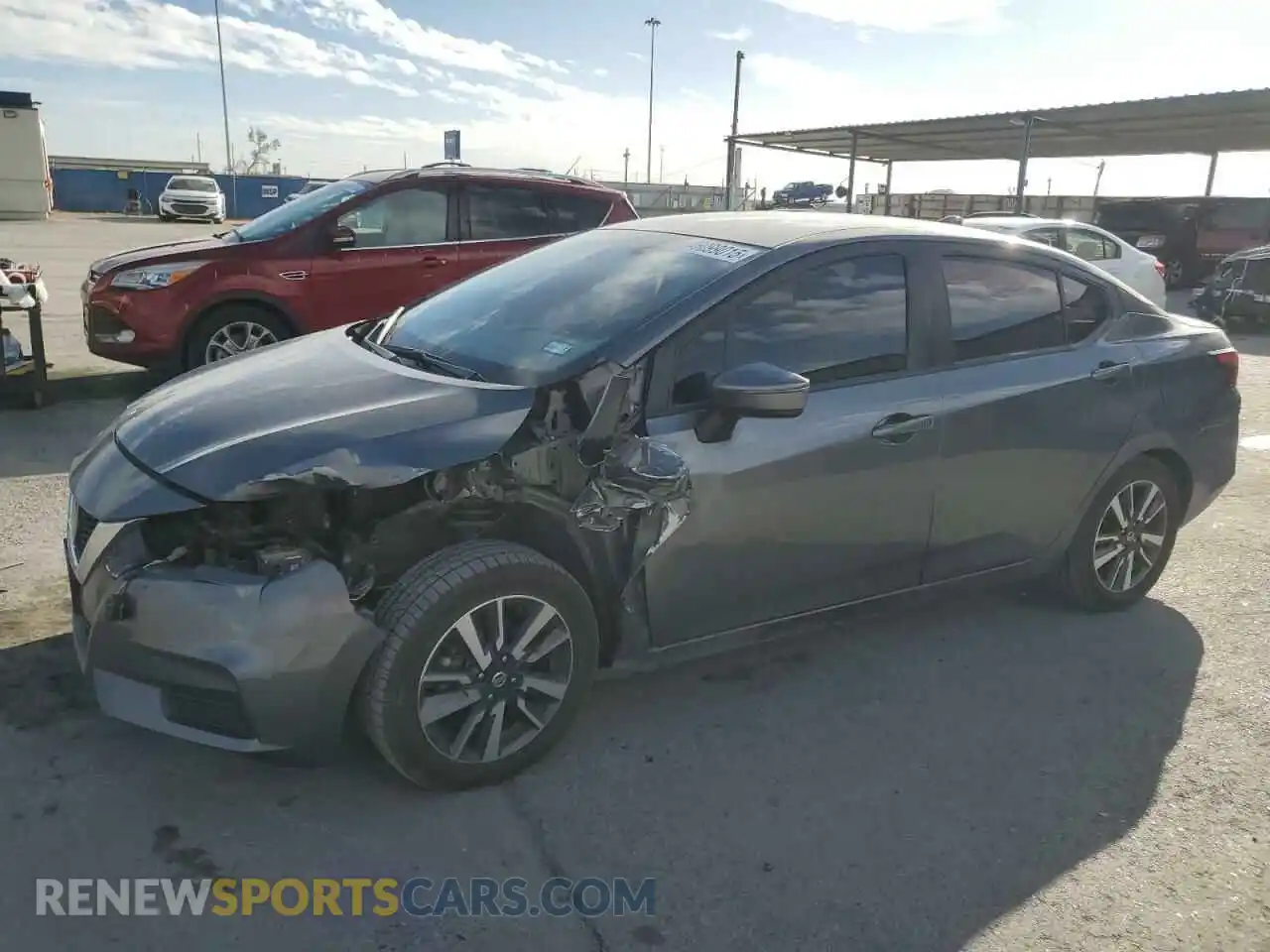 1 Photograph of a damaged car 3N1CN8EV8ML843408 NISSAN VERSA 2021