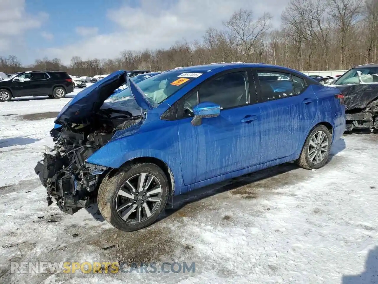 1 Photograph of a damaged car 3N1CN8EV8ML863707 NISSAN VERSA 2021