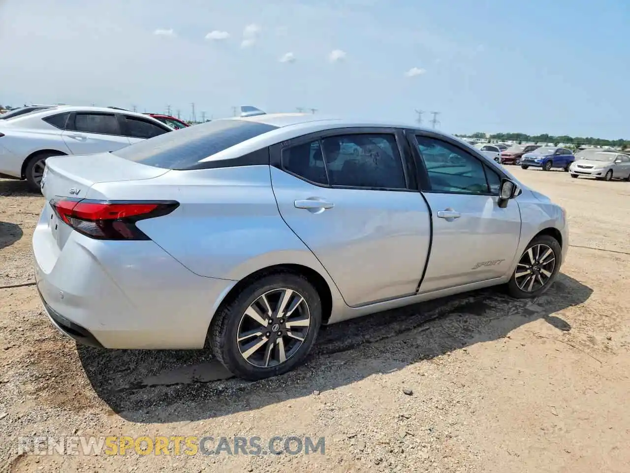 3 fotografías del automóvil dañado 3N1CN8EV8ML885061 NISSAN VERSA 2021