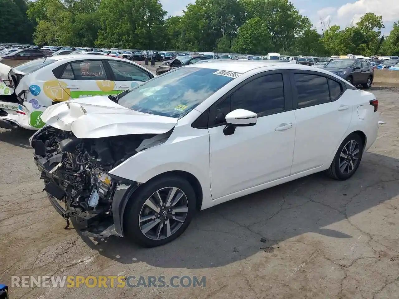 1 Photograph of a damaged car 3N1CN8EV8ML885531 NISSAN VERSA 2021