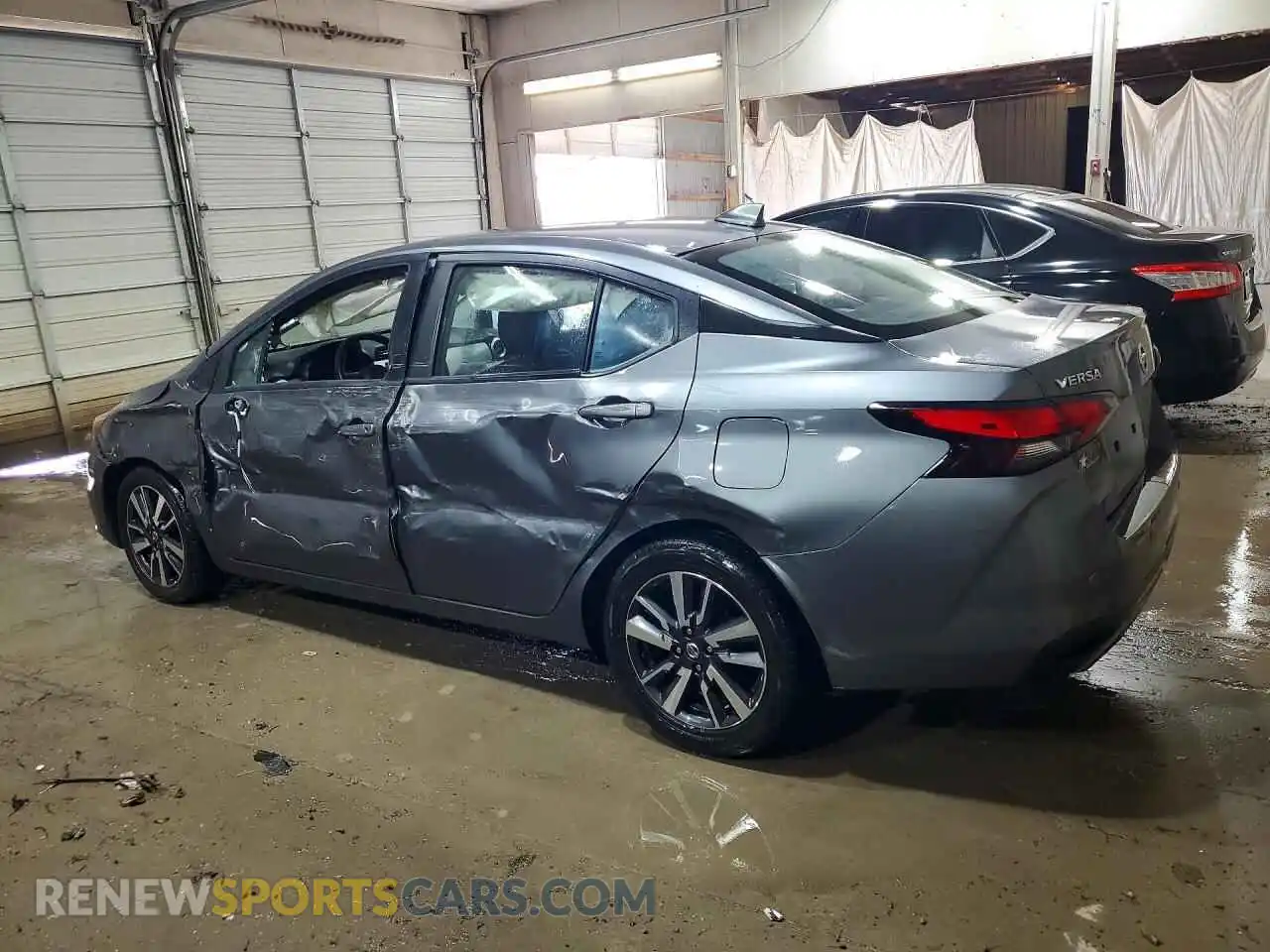 2 fotografías del automóvil dañado 3N1CN8EV8ML893600 NISSAN VERSA 2021