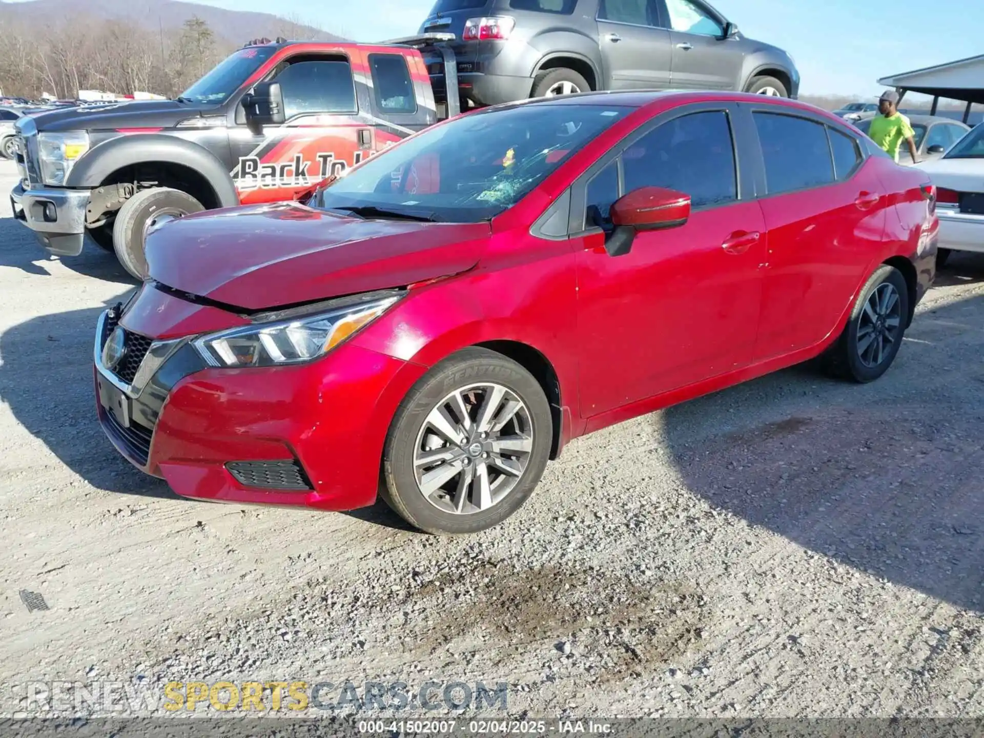 2 Photograph of a damaged car 3N1CN8EV8ML923422 NISSAN VERSA 2021