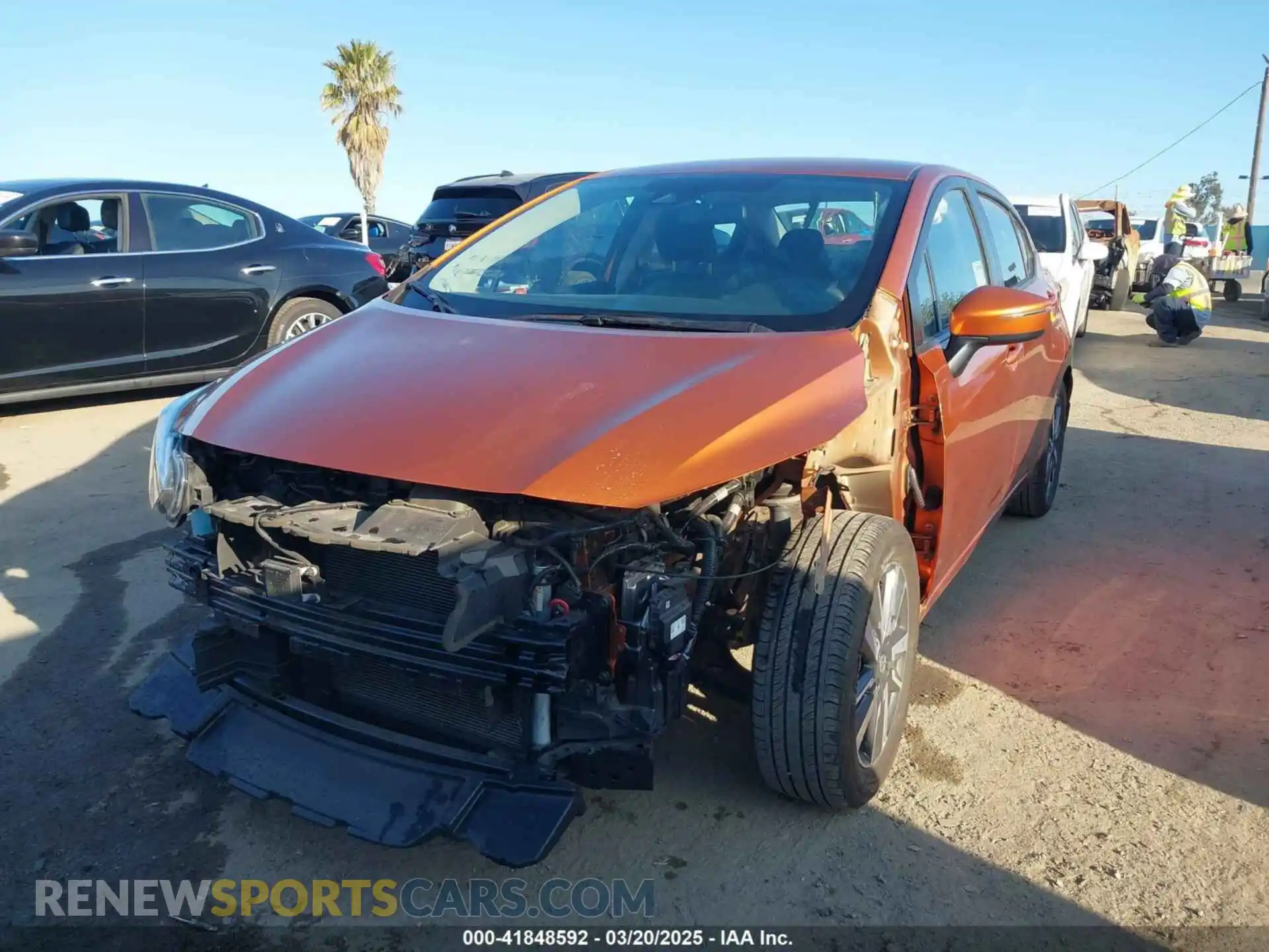 2 Photograph of a damaged car 3N1CN8EV8ML925137 NISSAN VERSA 2021