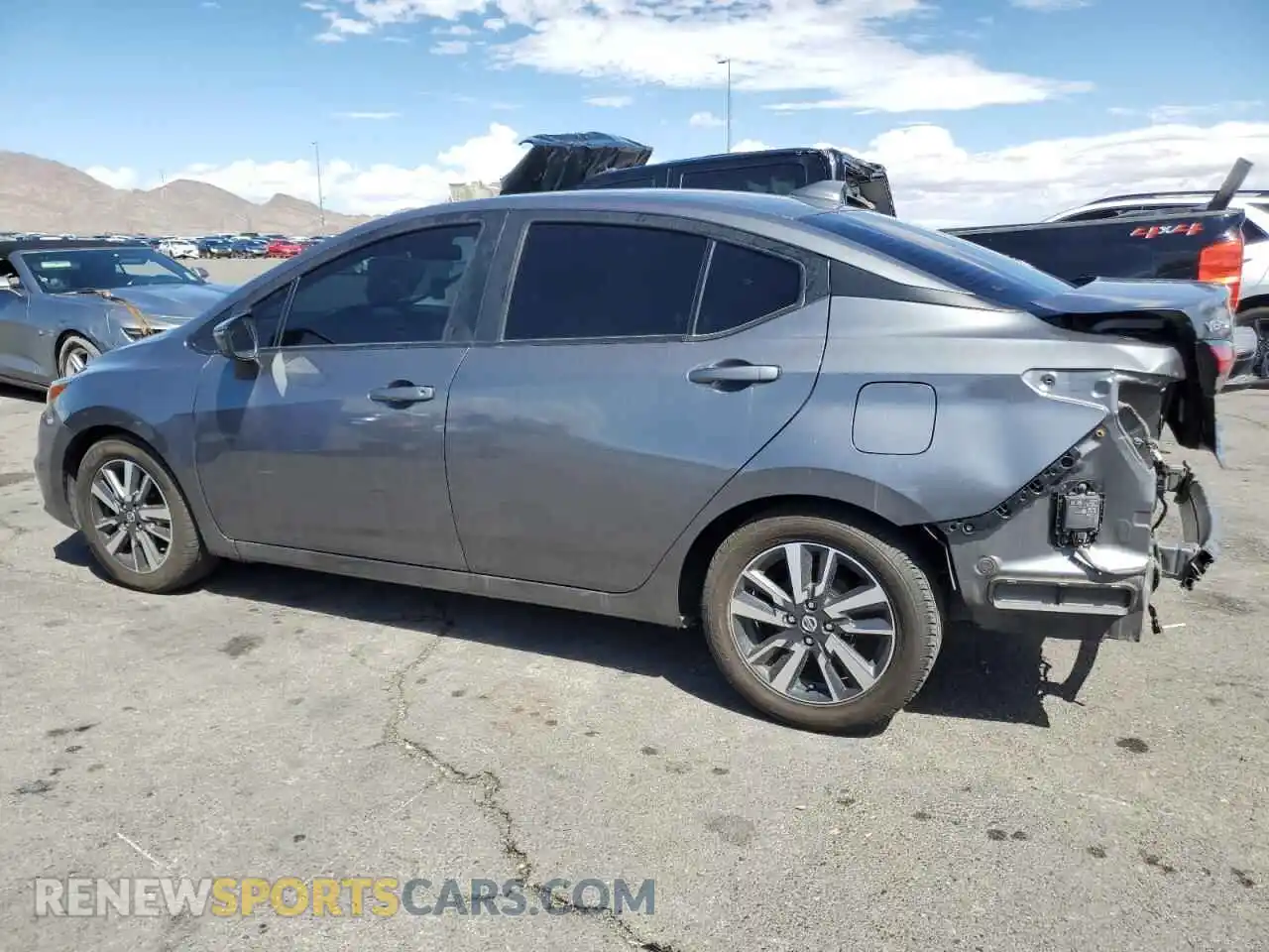 2 Photograph of a damaged car 3N1CN8EV9ML826603 NISSAN VERSA 2021