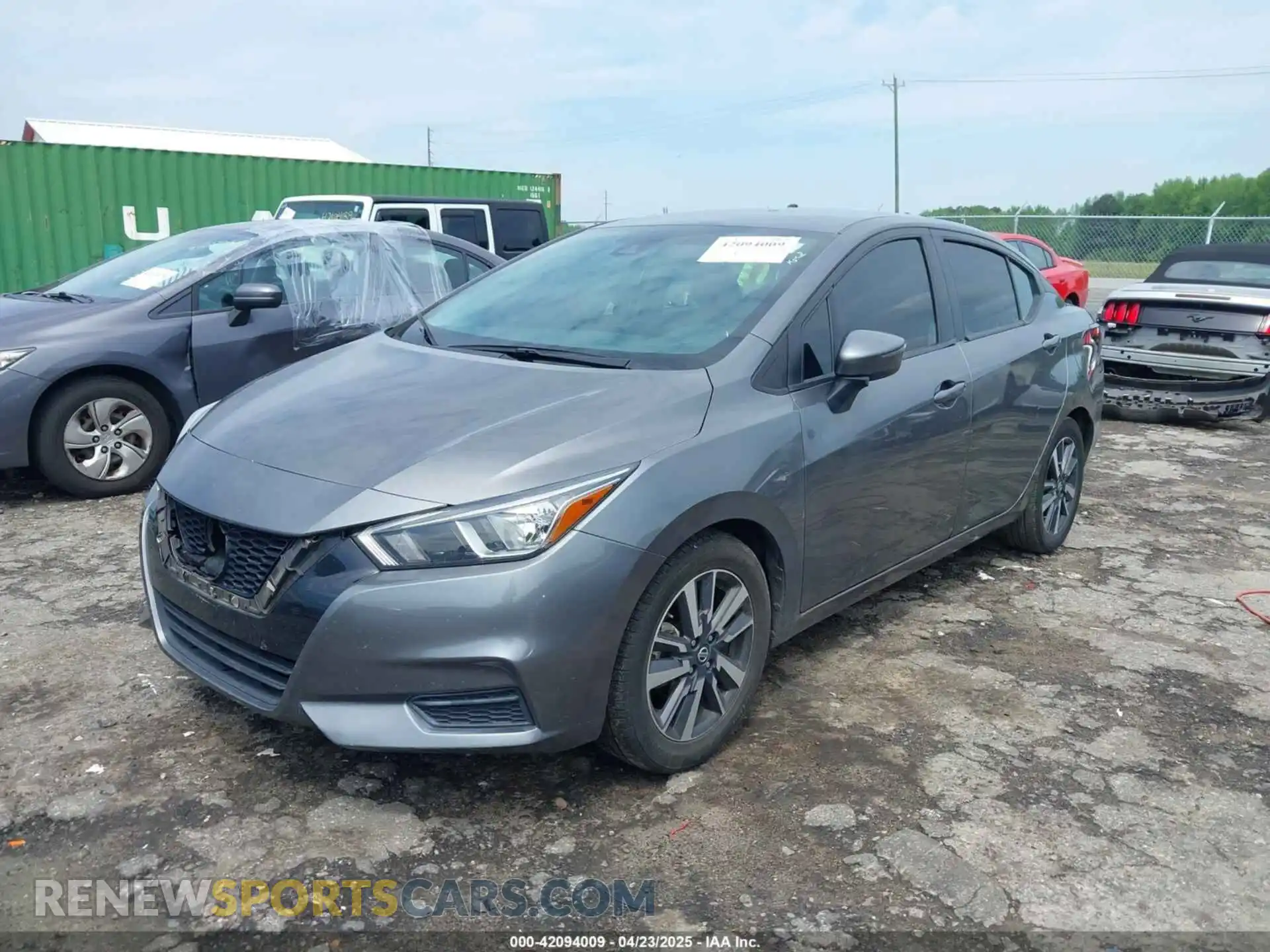 2 Photograph of a damaged car 3N1CN8EV9ML856491 NISSAN VERSA 2021