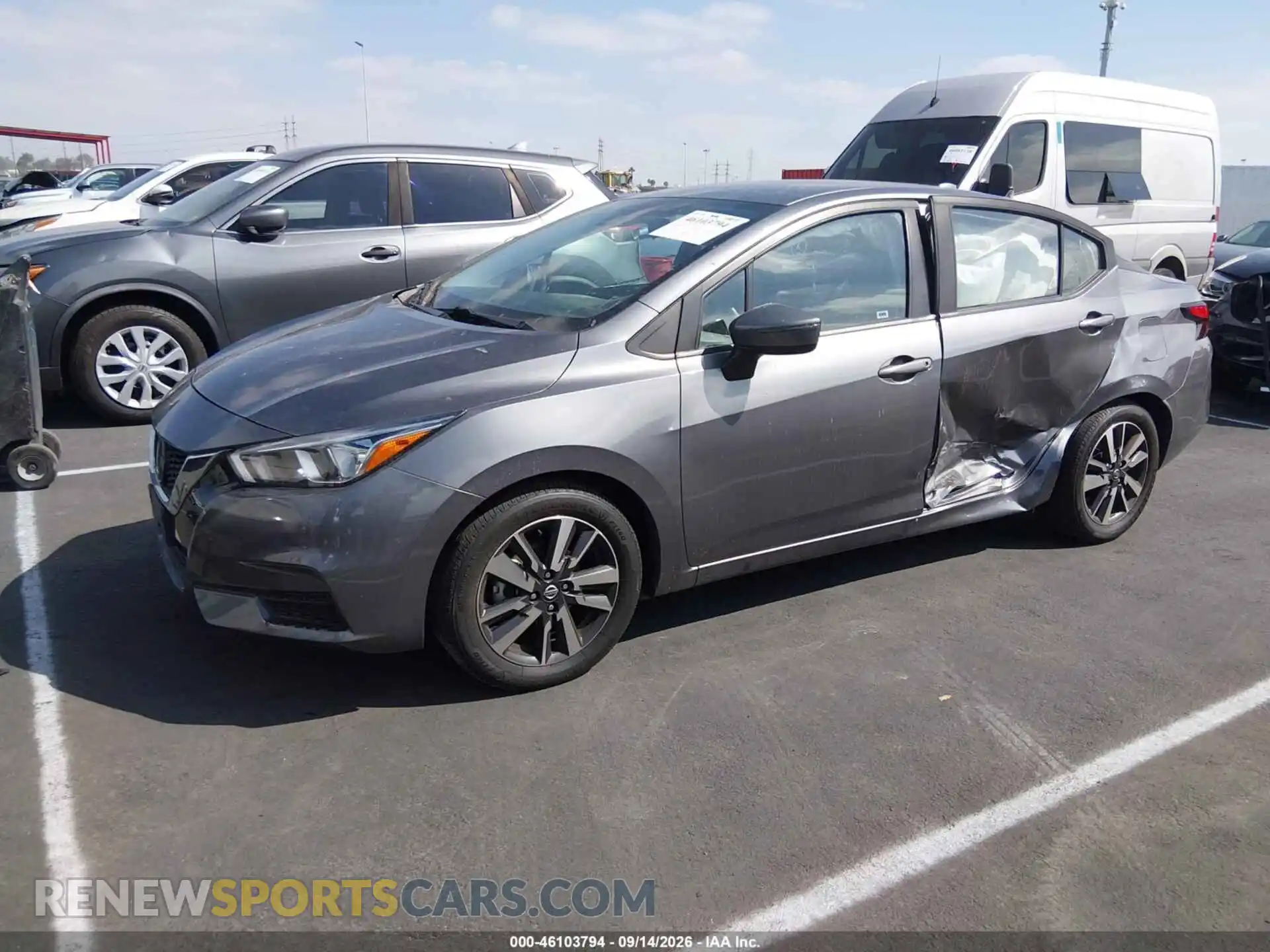 2 Photograph of a damaged car 3N1CN8EV9ML874795 NISSAN VERSA 2021